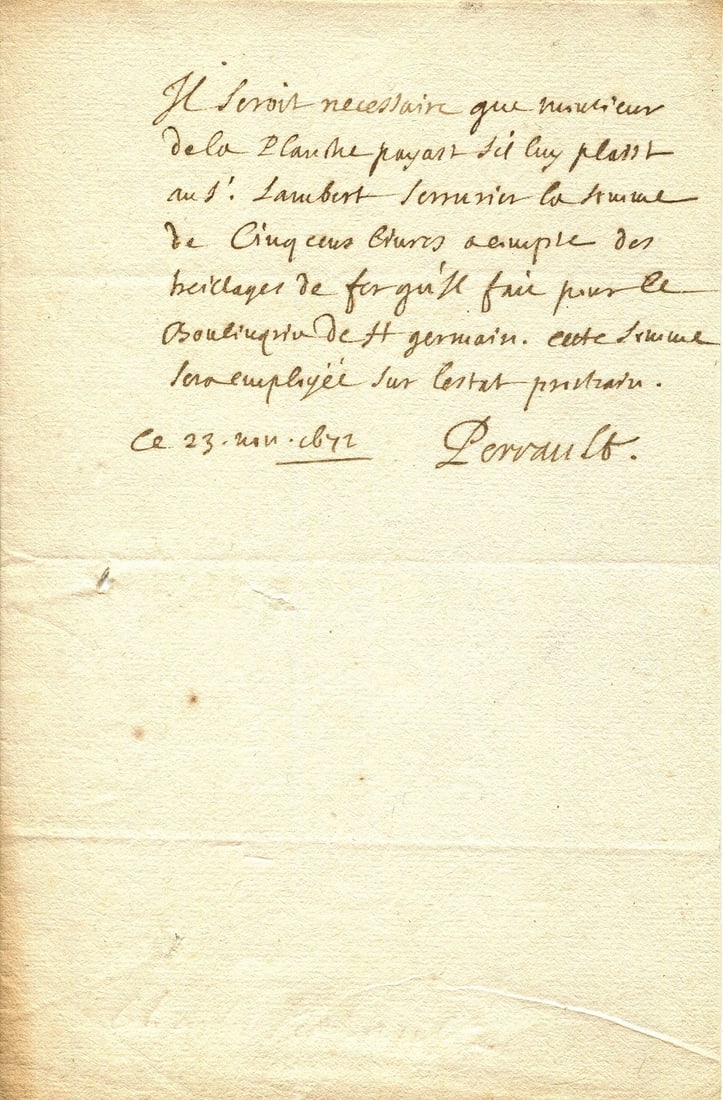 PERRAULT CHARLES: (1628-1703) (1 of 1)