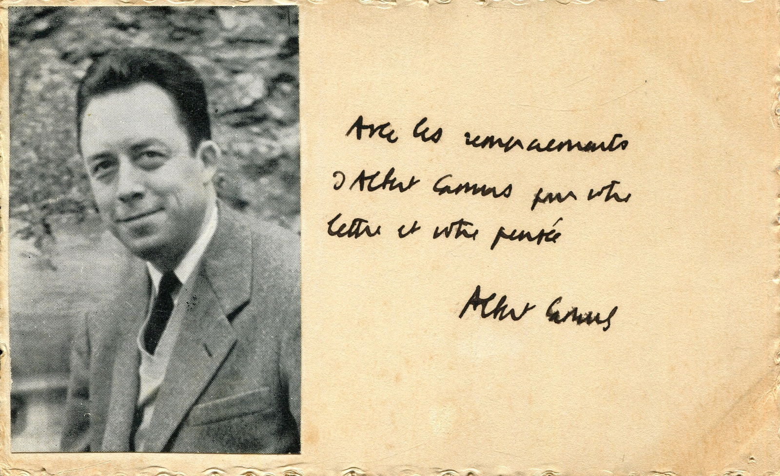 CAMUS ALBERT: (1913-1960) (1 of 2)