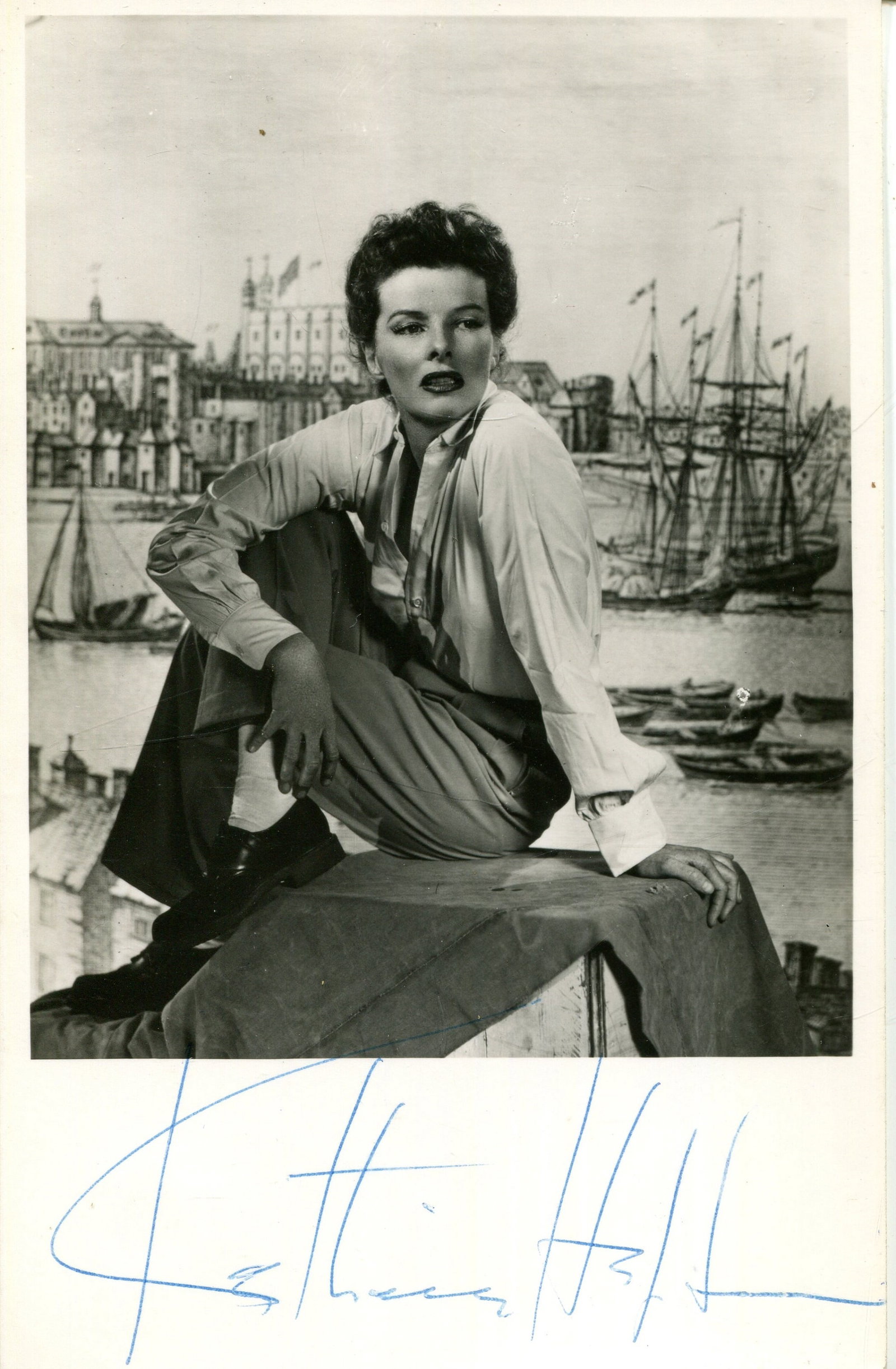 HEPBURN KATHARINE: (1907-2003): HEPBURN KATHARINE: (1907-2003) American actress, Academy Award winner for Best Actress in 1932/33 for her role as Eva Lovelace in Morning Glory, in 1967 for her role as Christina Drayton in Guess