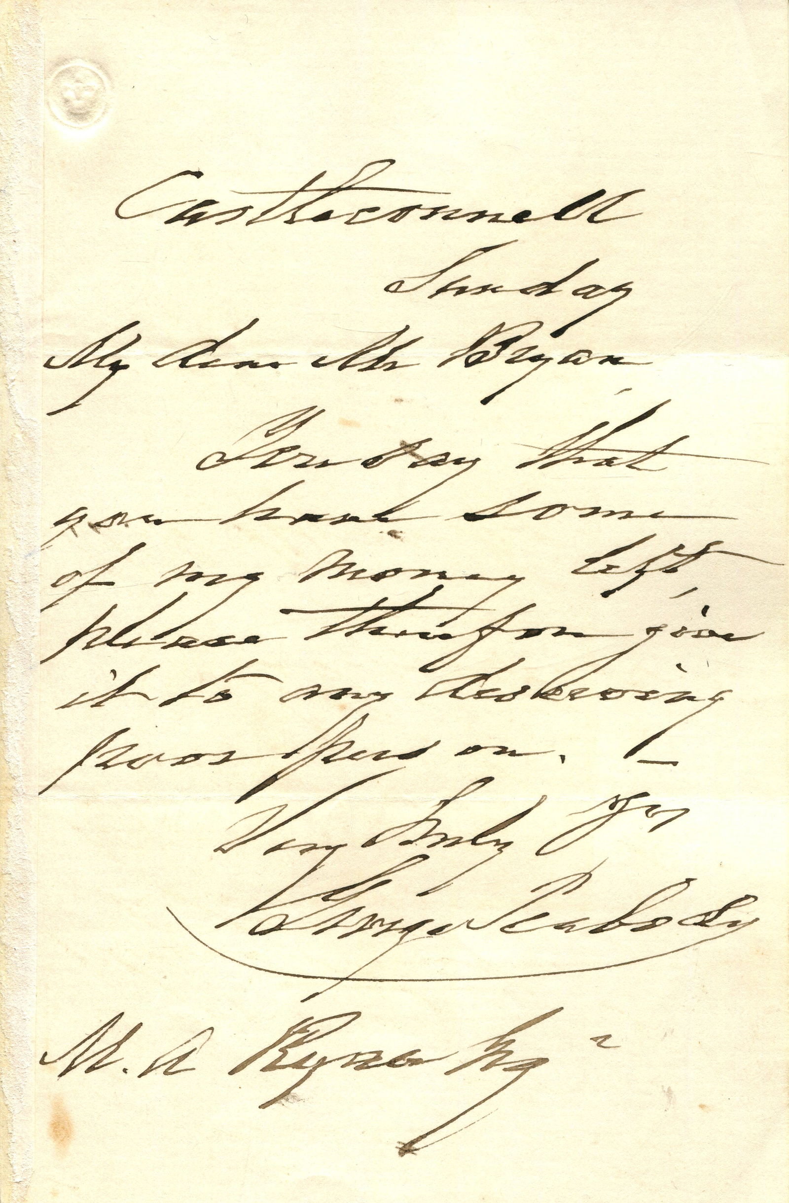 PEABODY GEORGE: (1795-1869) (1 of 2)