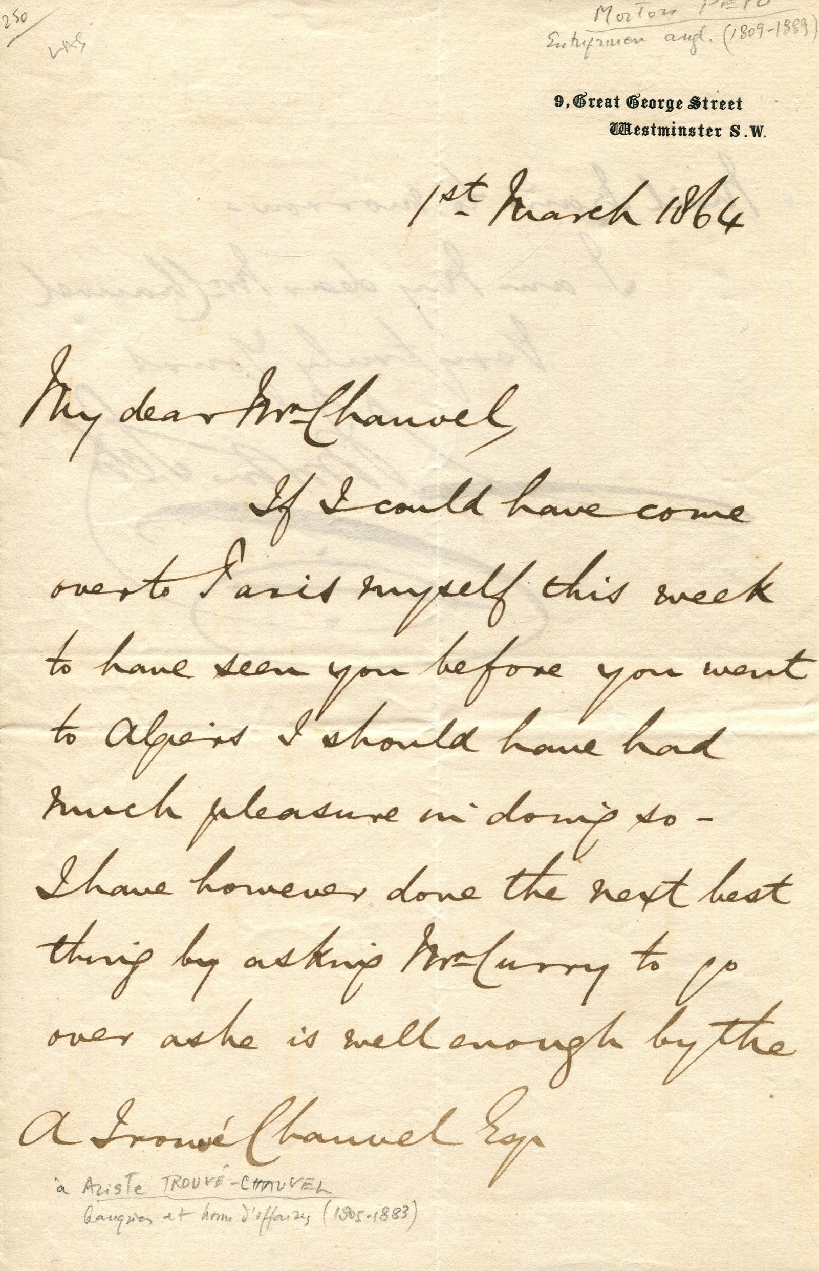 PETO SAMUEL MORTON: (1809-1889) (1 of 2)