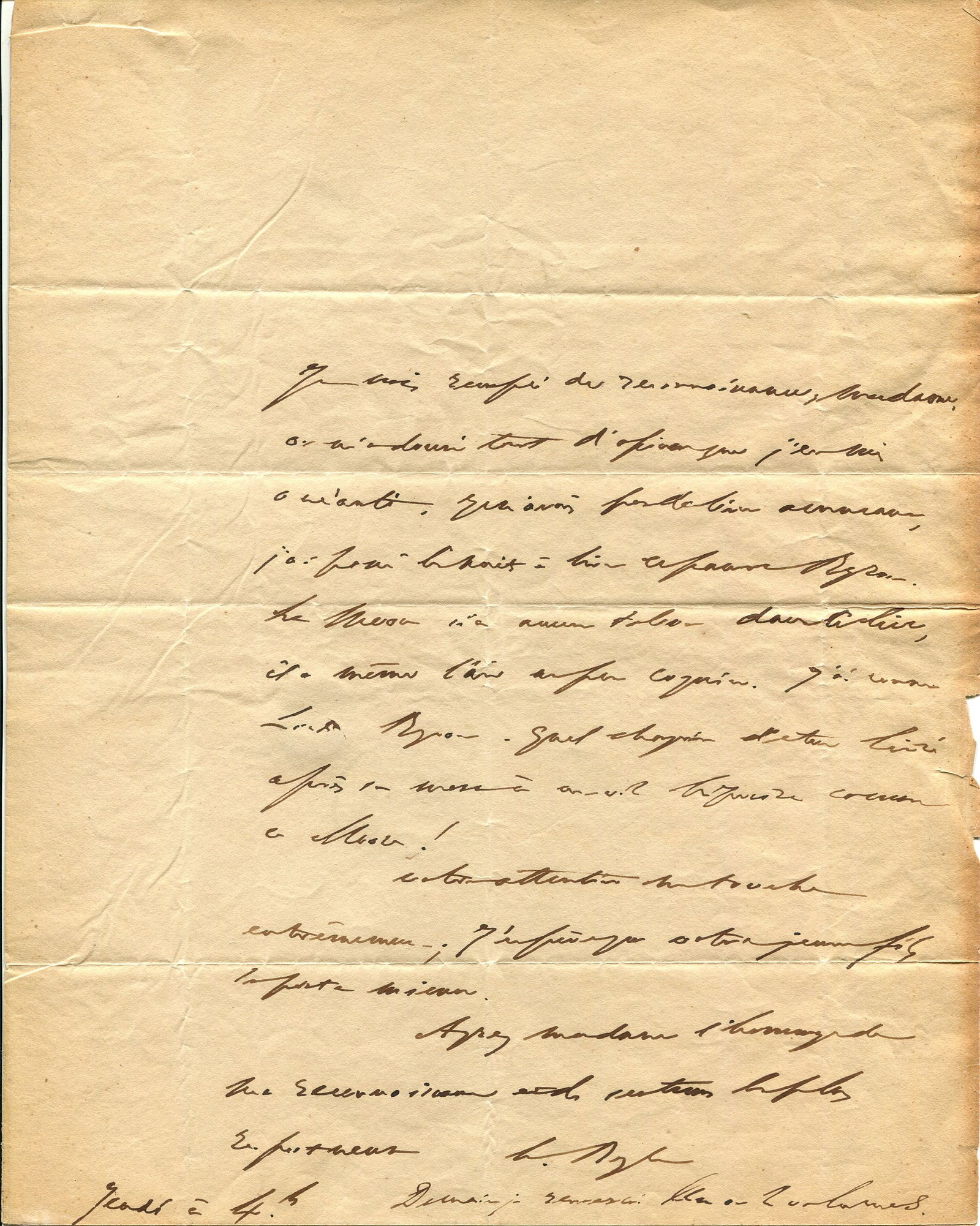 STENDHAL: (1783-1842) "I was given so much opium that I was devastated.. I spent the night reading (1 of 2)