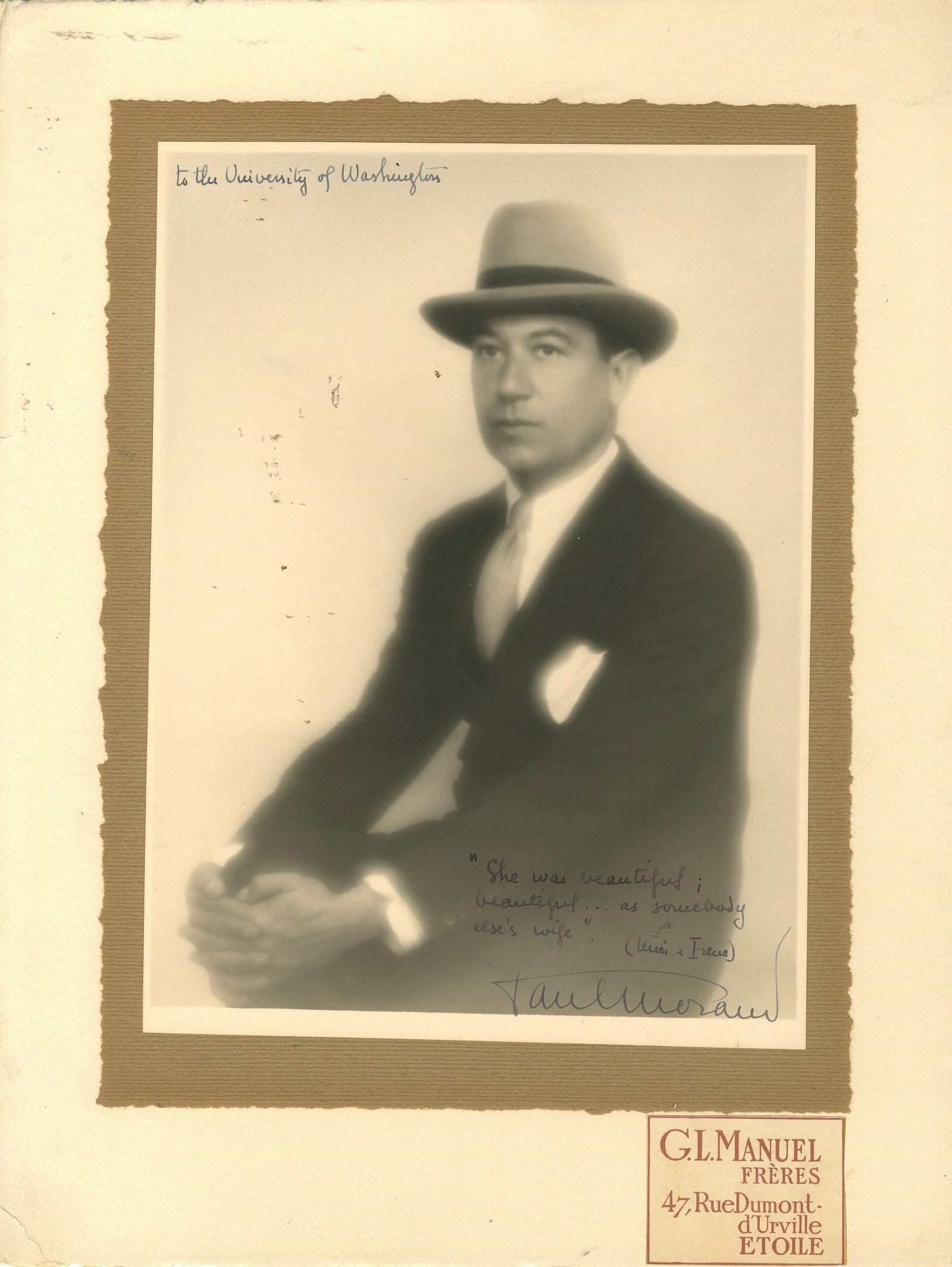 MORAND PAUL: (1888-1976) (1 of 1)