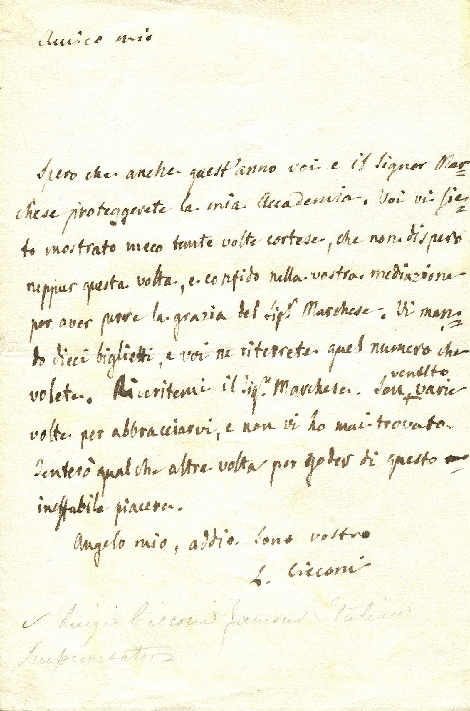 CICCONI LUIGI: (1804-1856) (1 of 1)