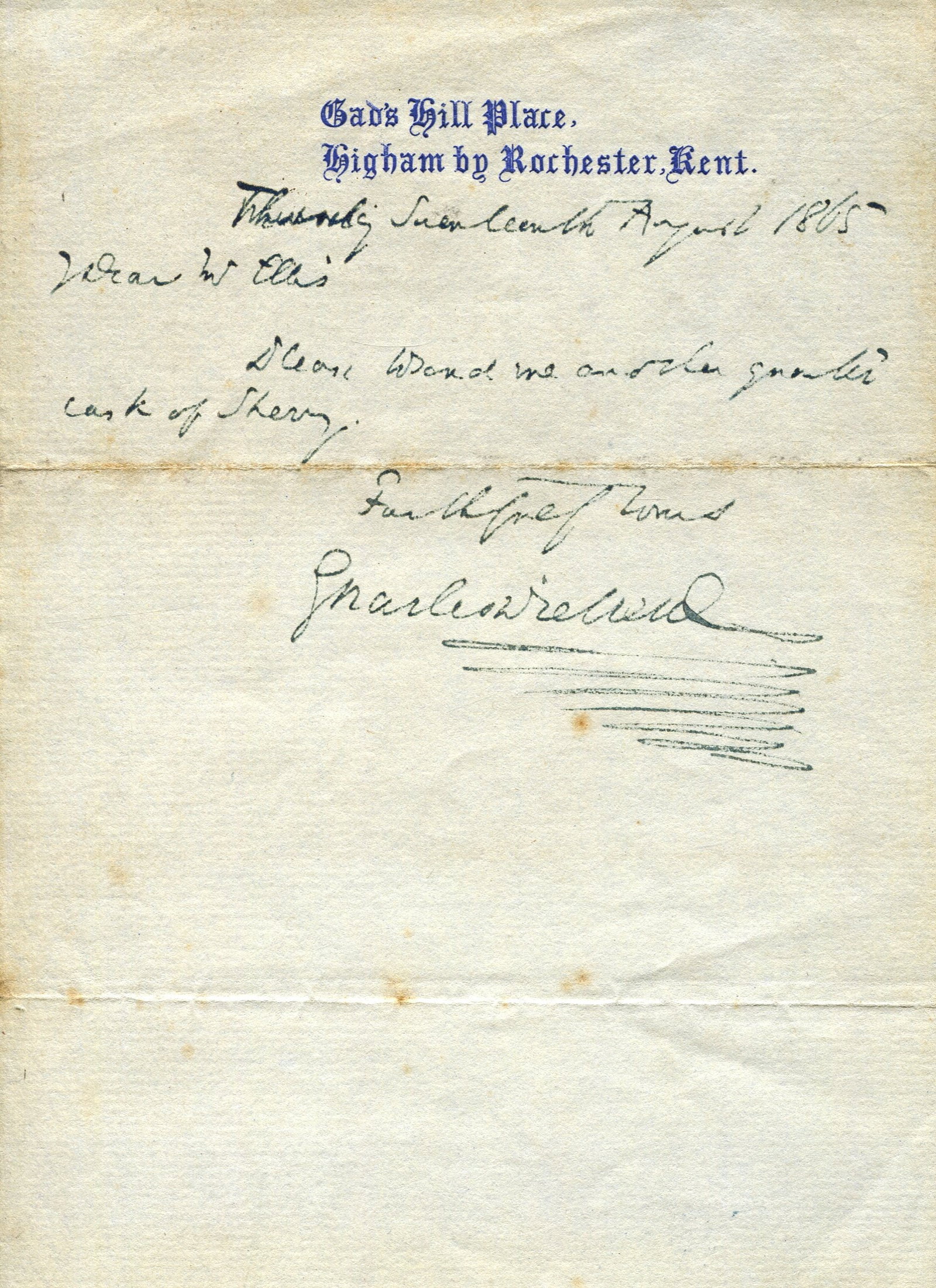 DICKENS CHARLES: (1812-1870) (1 of 1)