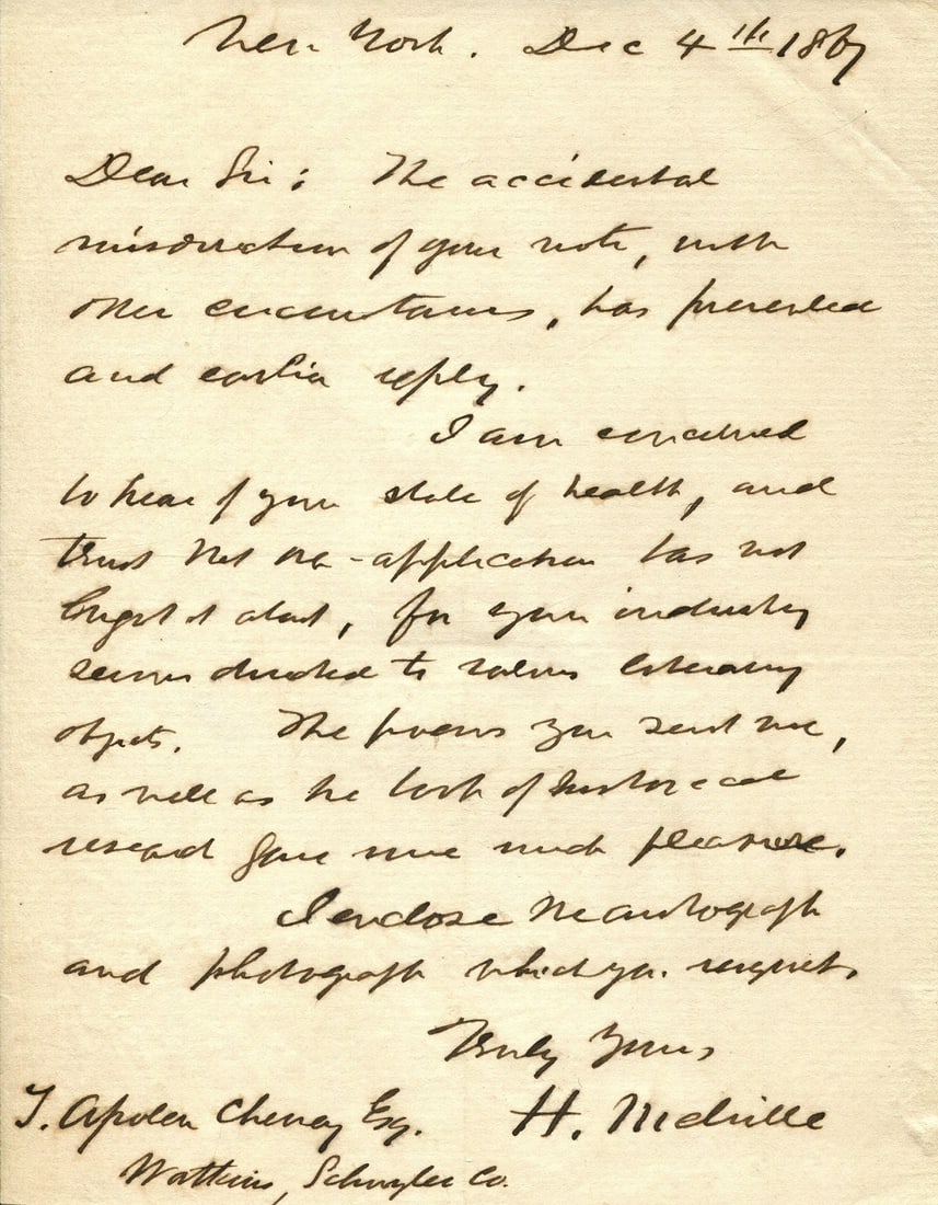 MELVILLE HERMAN: (1819-1891) (1 of 1)