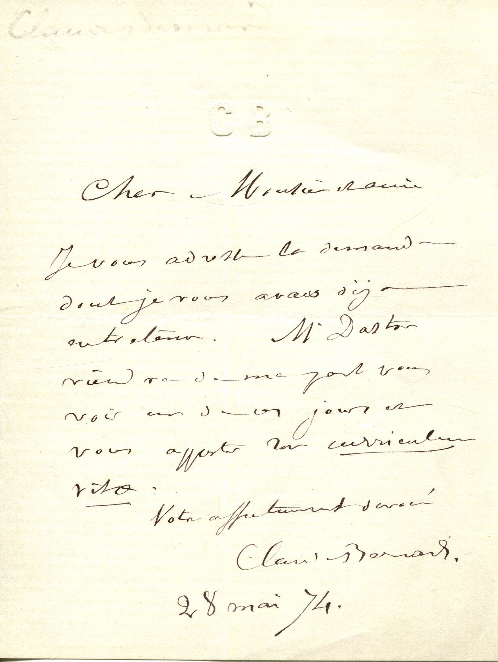 BERNARD CLAUDE: (1813-1878) (1 of 1)