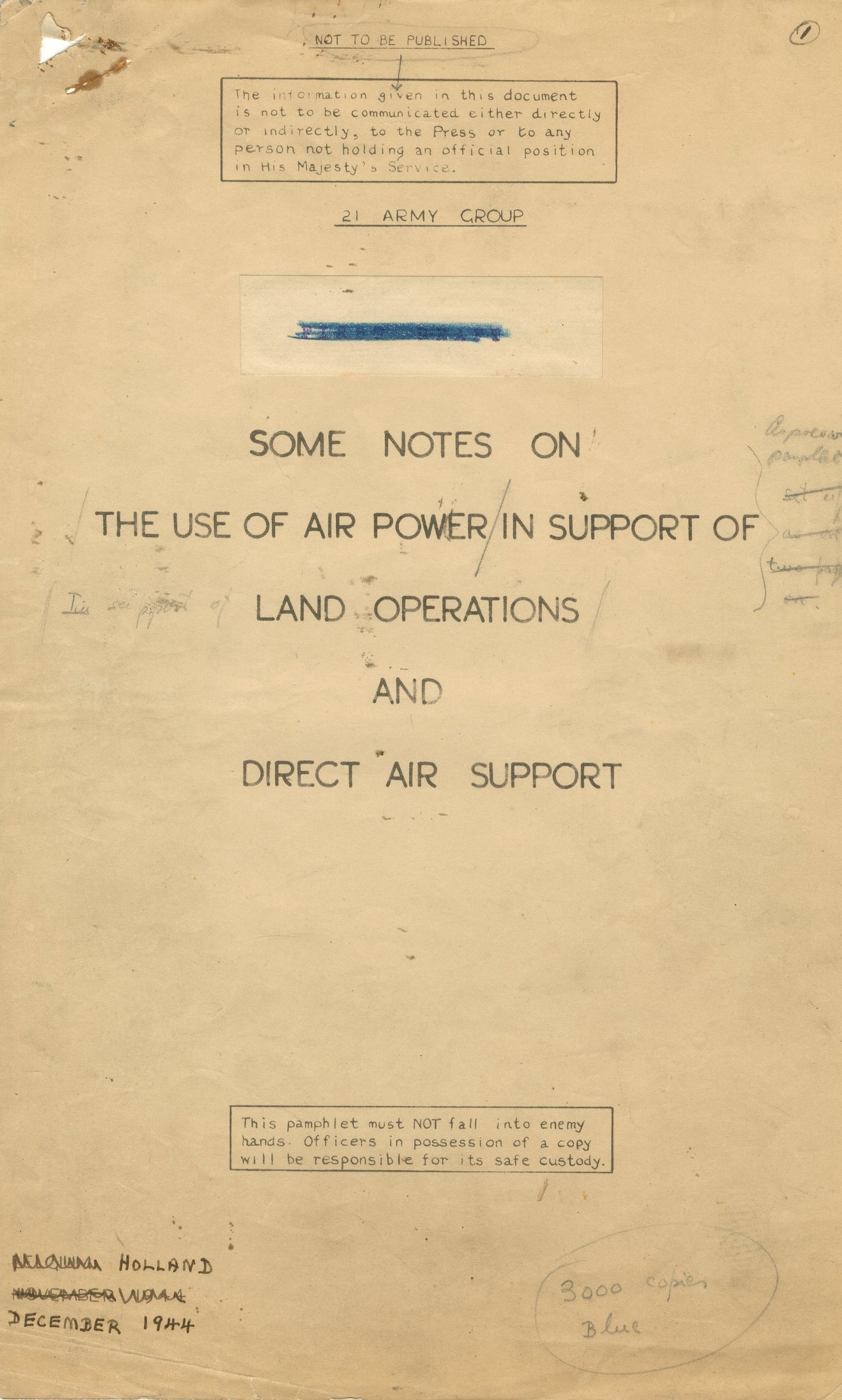 MONTGOMERY B. L.: (1887-1976): MONTGOMERY B. L.: (1887-1976) British Field Marshal of World War II. An important World War II date Manuscript signed, B. L. Montgomery, and a further two times with his initials B.L.M., twenty-four