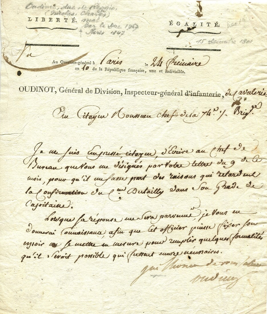 OUDINOT NICOLAS: (1767-1847) (1 of 1)