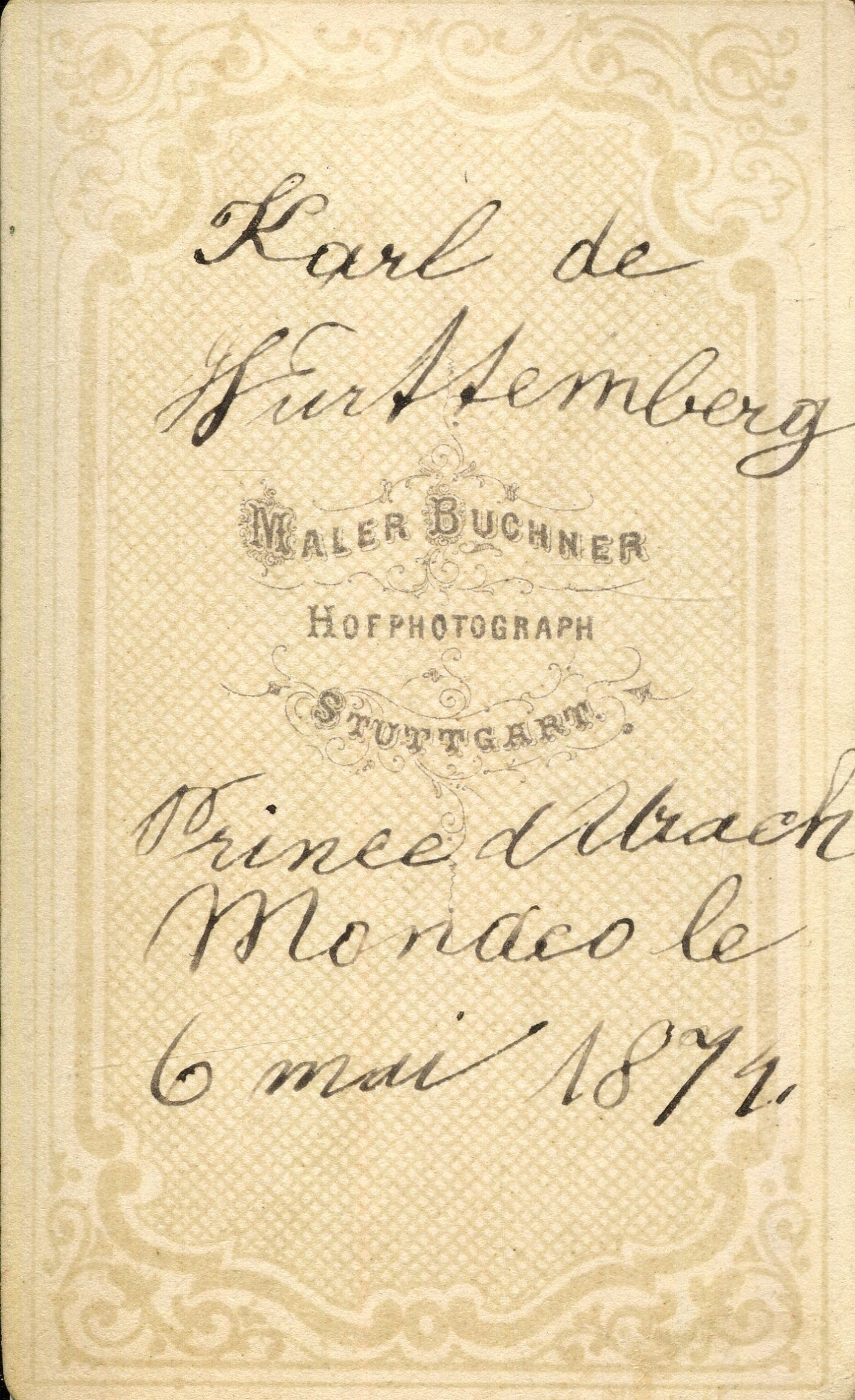 WILHELM KARL: (1864-1928) (1 of 2)