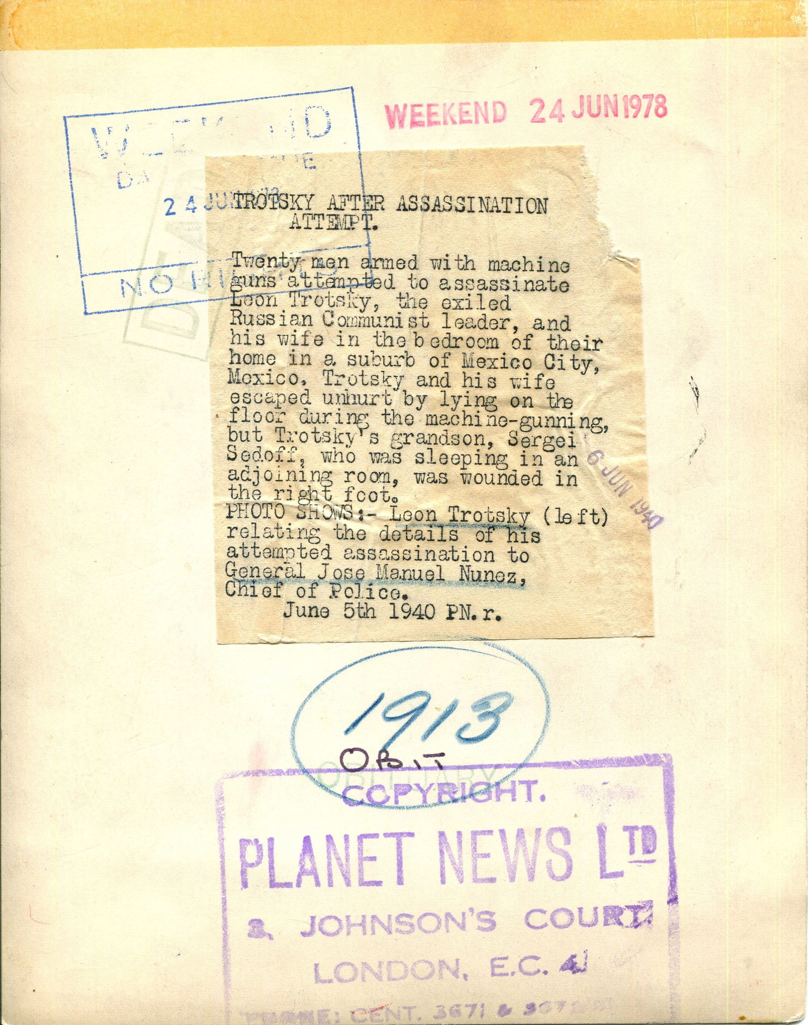 [TROTSKY LEON]: (1879-1940) - 2