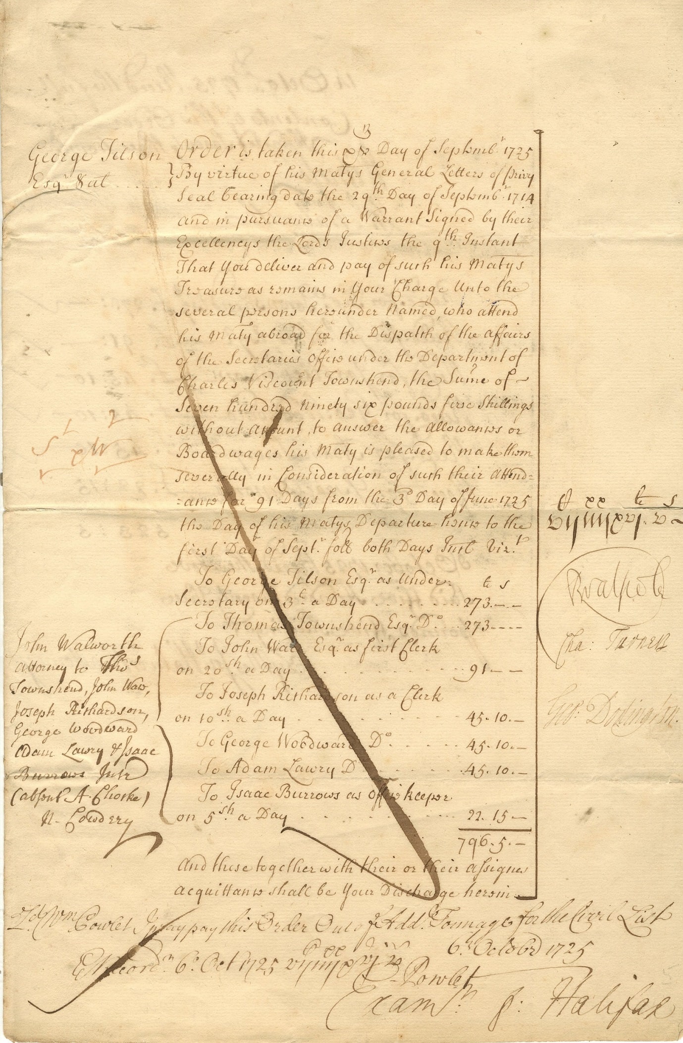 WALPOLE ROBERT: (1676-1745) (1 of 2)