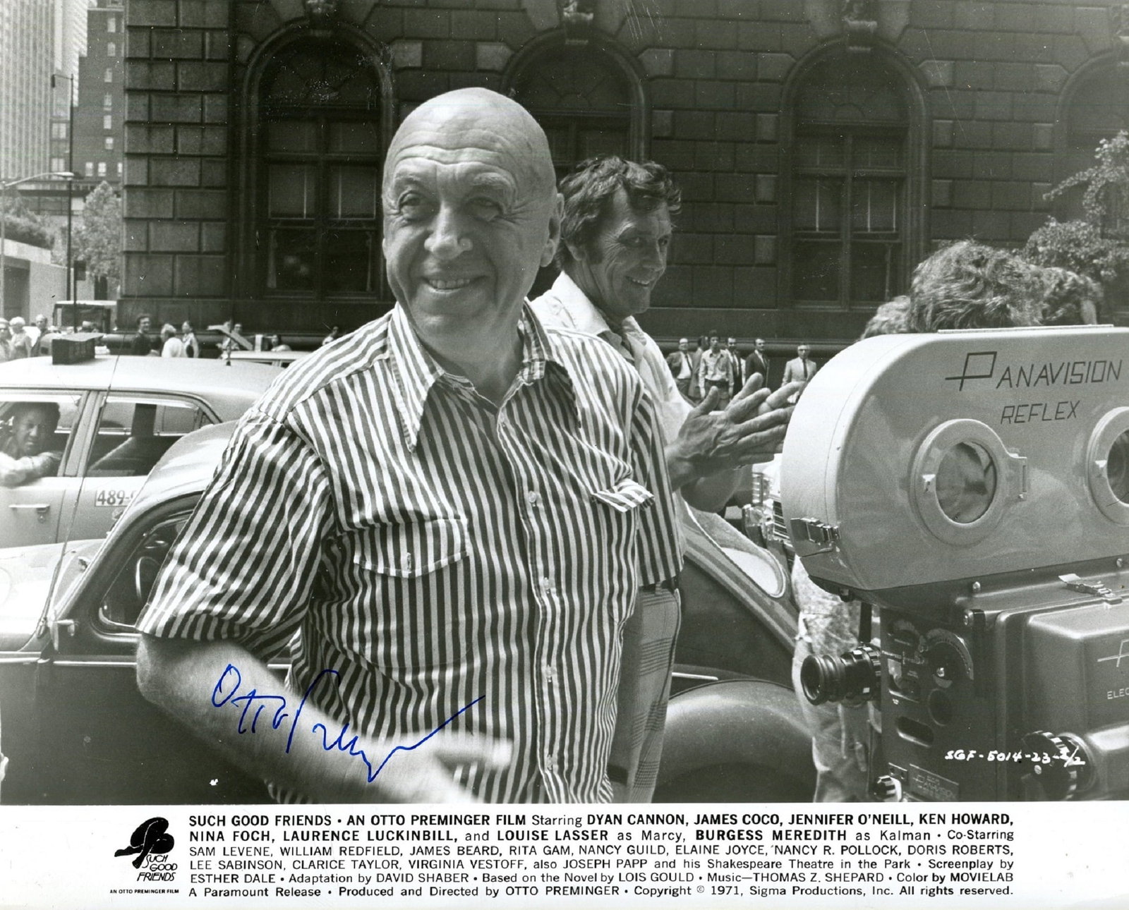 FILM DIRECTORS: (x10): FILM DIRECTORS: A good selection of signed 8 x 10 photographs and slightly smaller (3) by various film directors, some of them Academy Award winners, comprising Otto Preminger (on the set of his