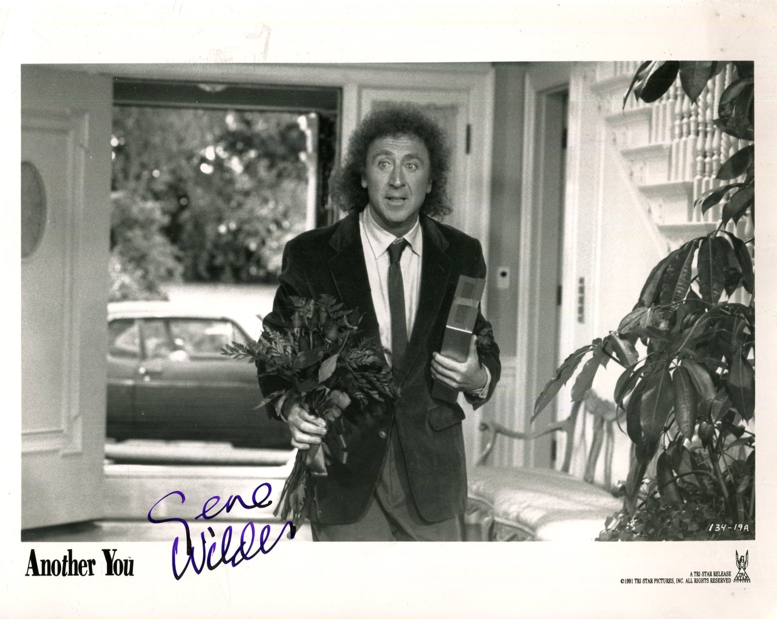 WILDER GENE: (1933-2016): WILDER GENE: (1933-2016) American comedy Actor. Signed 10 x 8 photograph of Wilder, the promotional image showing the actor in a half-length pose, in his role as George, in a scene from the film
