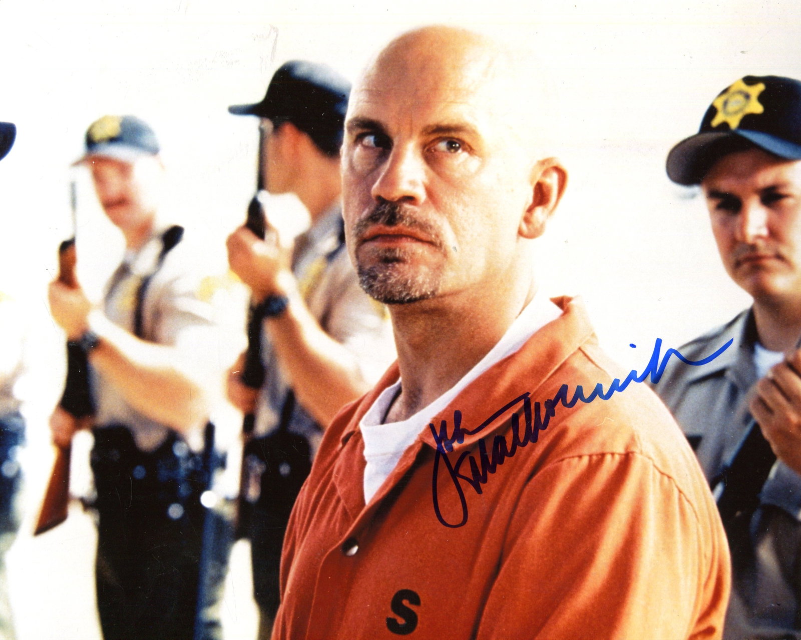 MALKOVICH JOHN: (1953- ): MALKOVICH JOHN: (1953- ) American actor, an Academy Award nominee. Signed 10 x 8 colour photograph by Malkovich, the image showing him standing in a half-length pose, in costume as Cyrus "The Virus",