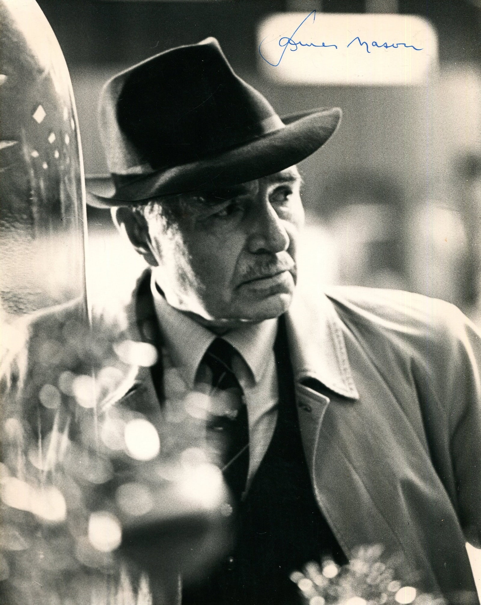 MASON JAMES: (1909-1984): MASON JAMES: (1909-1984) English actor who portrayed Phillip Vandamm in Alfred Hitchcock's American spy thriller film North by Northwest (1959). A good and attractive signed 8 x 10 photograph of