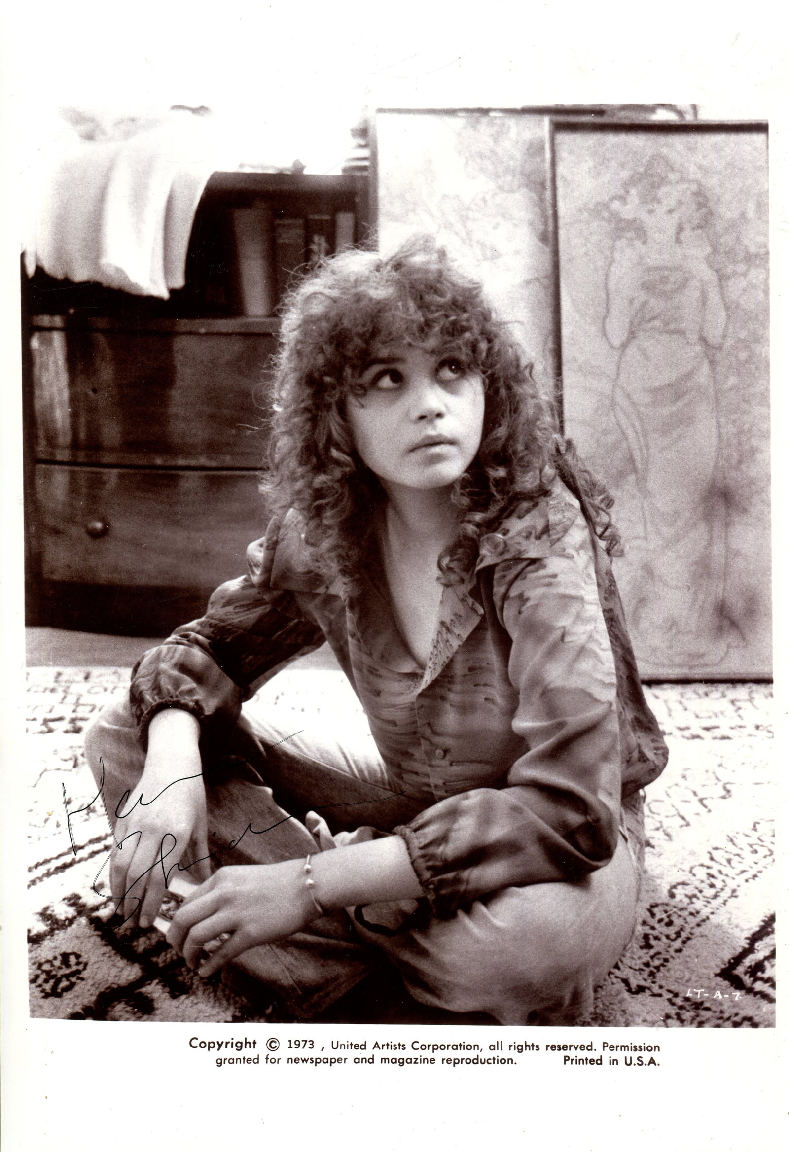 SCHNEIDER MARIA: (1952-2011): SCHNEIDER MARIA: (1952-2011) French Actress. Best known for her role in Bernardo Bertolucci´s legendary film The Last Tango in Paris (1972) when she was only nineteen, opposite Marlon Brando.