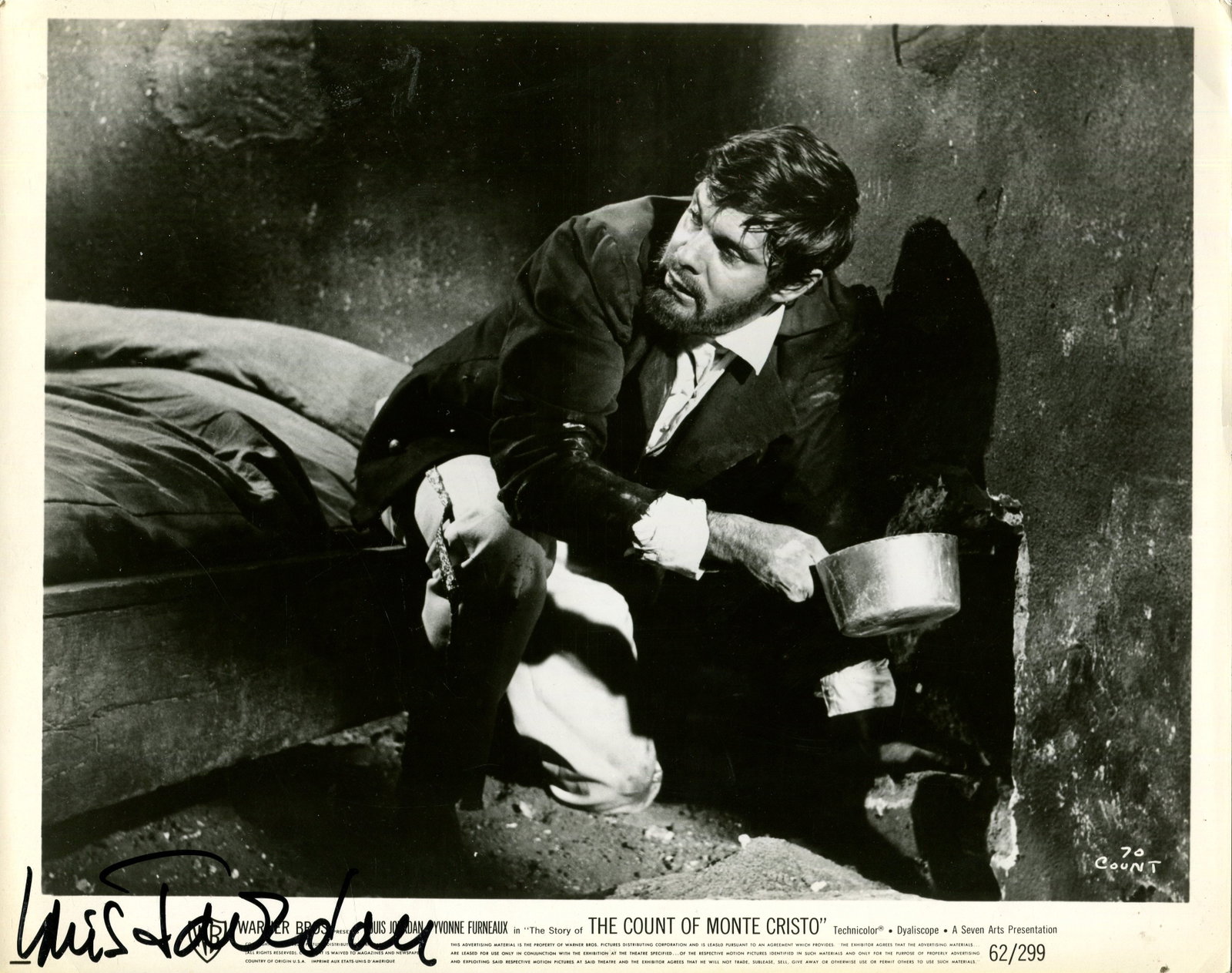 JOURDAN LOUIS: (1921-2015): JOURDAN LOUIS: (1921-2015) French actor, remembered for his role as the exiled Afghan Prince Kamal Khan in the James Bond spy film Octopussy (1983). A good signed 10 x 8 photograph of Jourdan, the