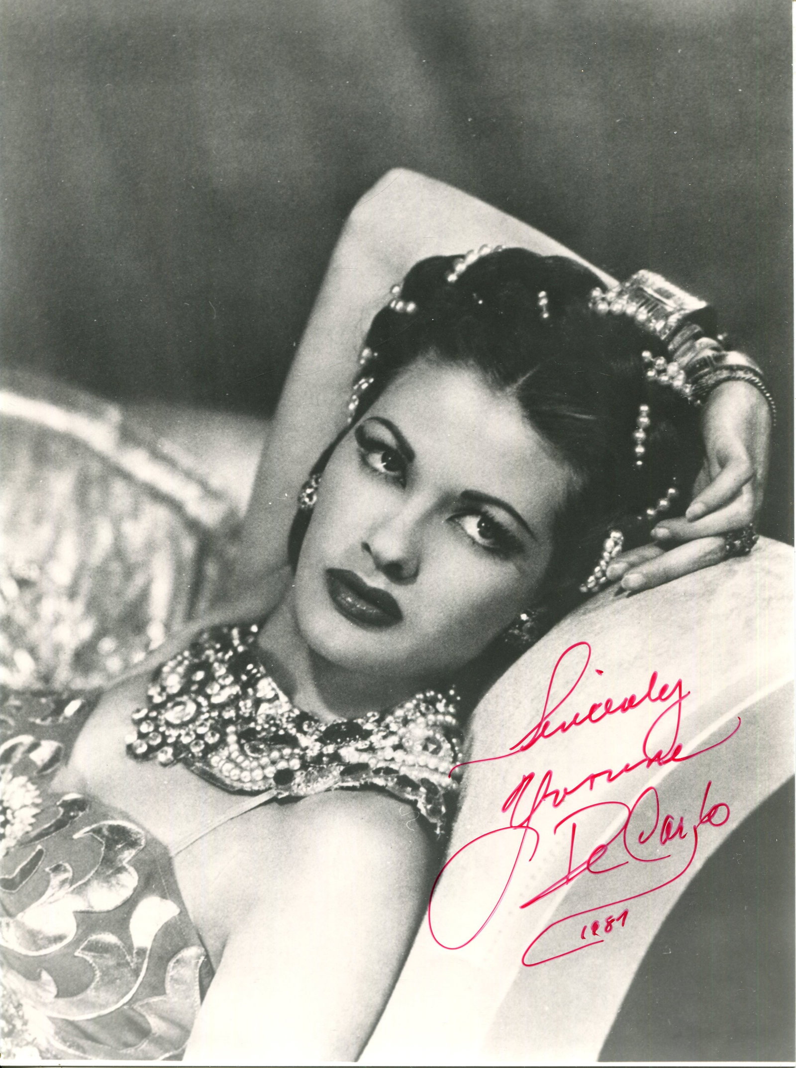 ACTRESSES: (x10): ACTRESSES: Selection of signed 8 x 10 photographs and slightly smaller (1) by various film actresses comprising Yvonne De Carlo, Esther Williams, Mildred Natwick, Betty Hutton, Dale Evans, Joan