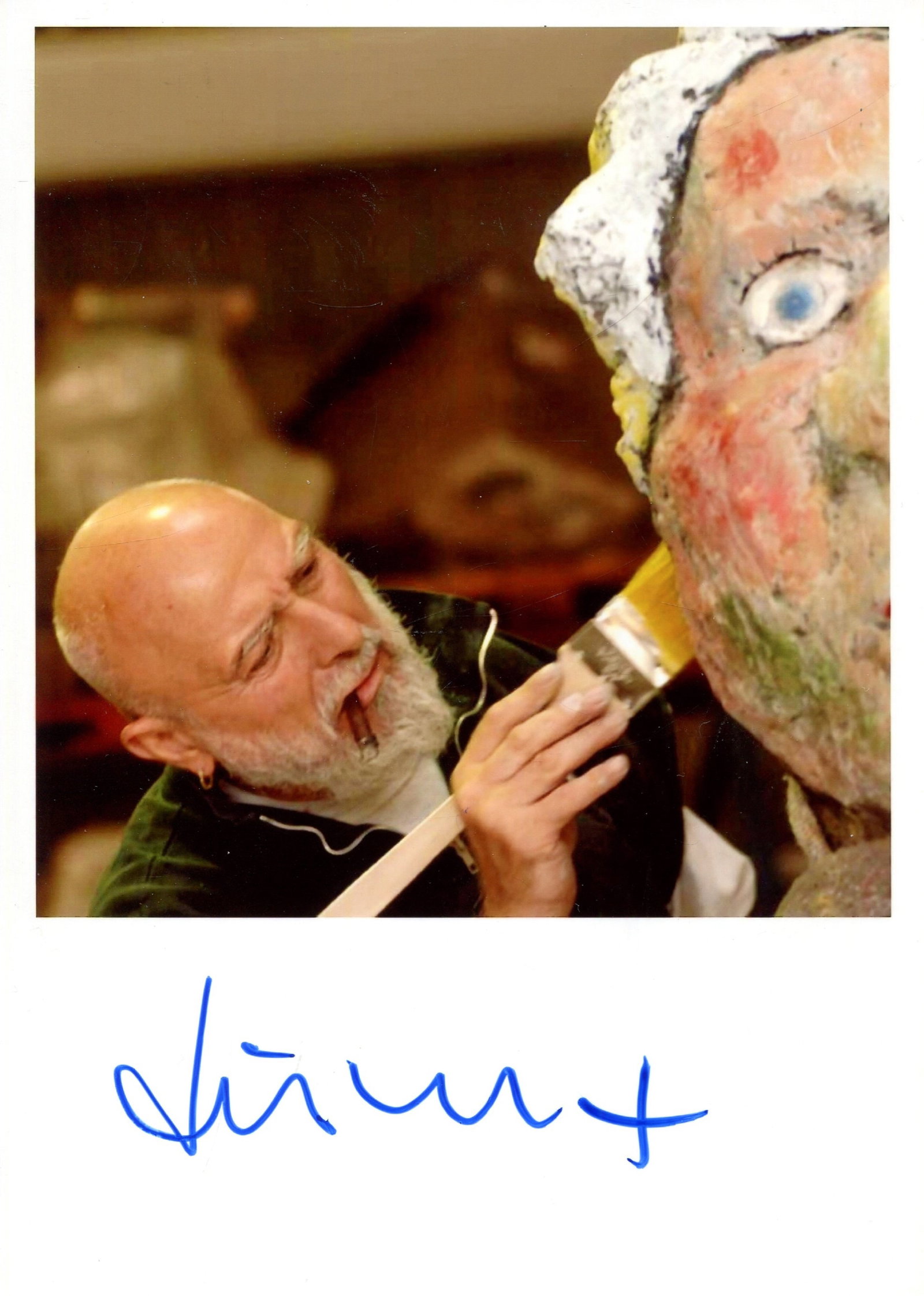LUPERTZ MARKUS: (1941- ): LUPERTZ MARKUS: (1941- ) German painter and Sculptor. One of the best-known German contemporary artists. His art work is associated to neo-expressionism. Known for his eccentricity, he is also known