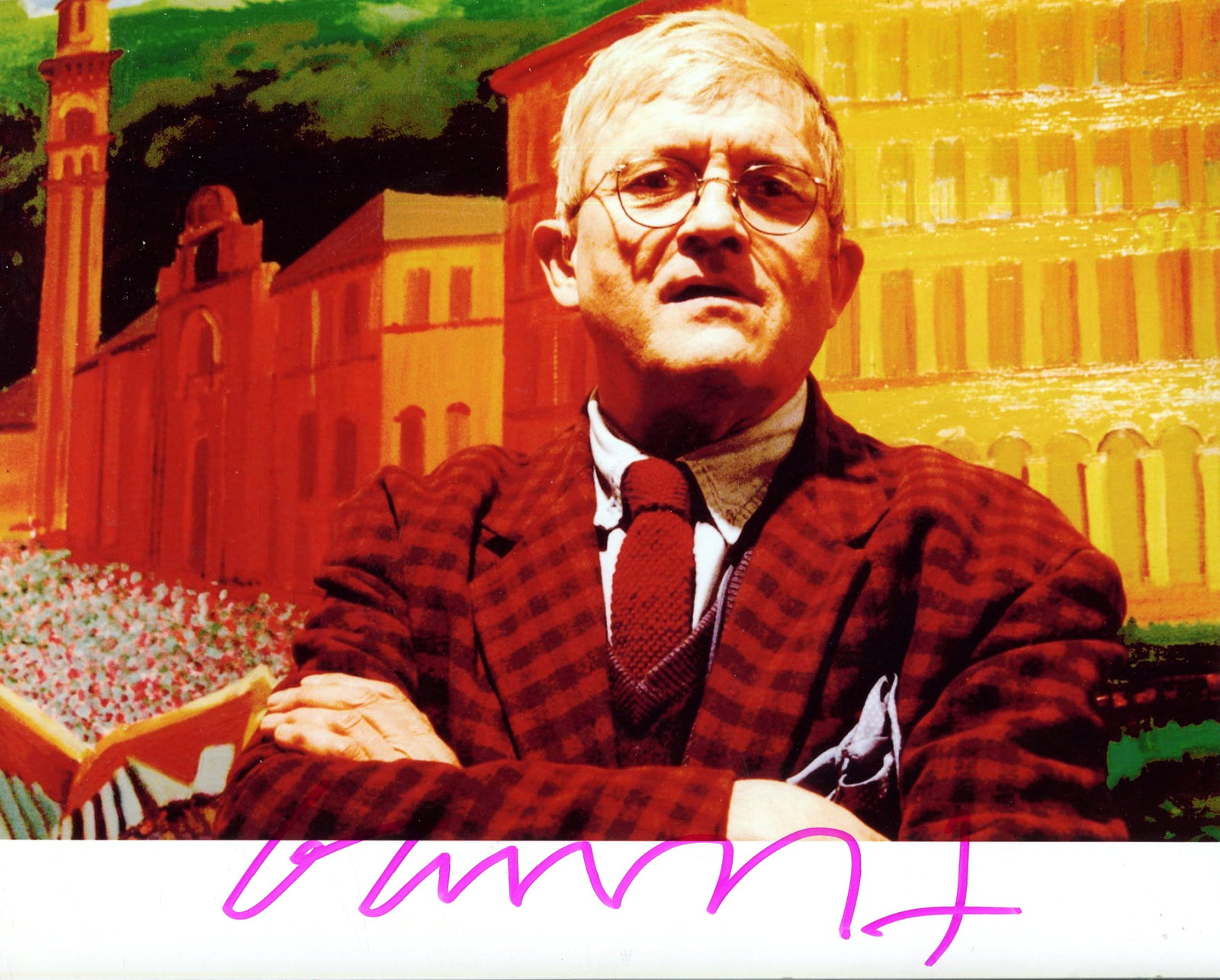 HOCKNEY DAVID: (1937- ): HOCKNEY DAVID: (1937- ) British Painter, Printmaker and stage Designer. One of the most influential British artists of the 20th century. In 1972 his work Portrait of an Artist became the most