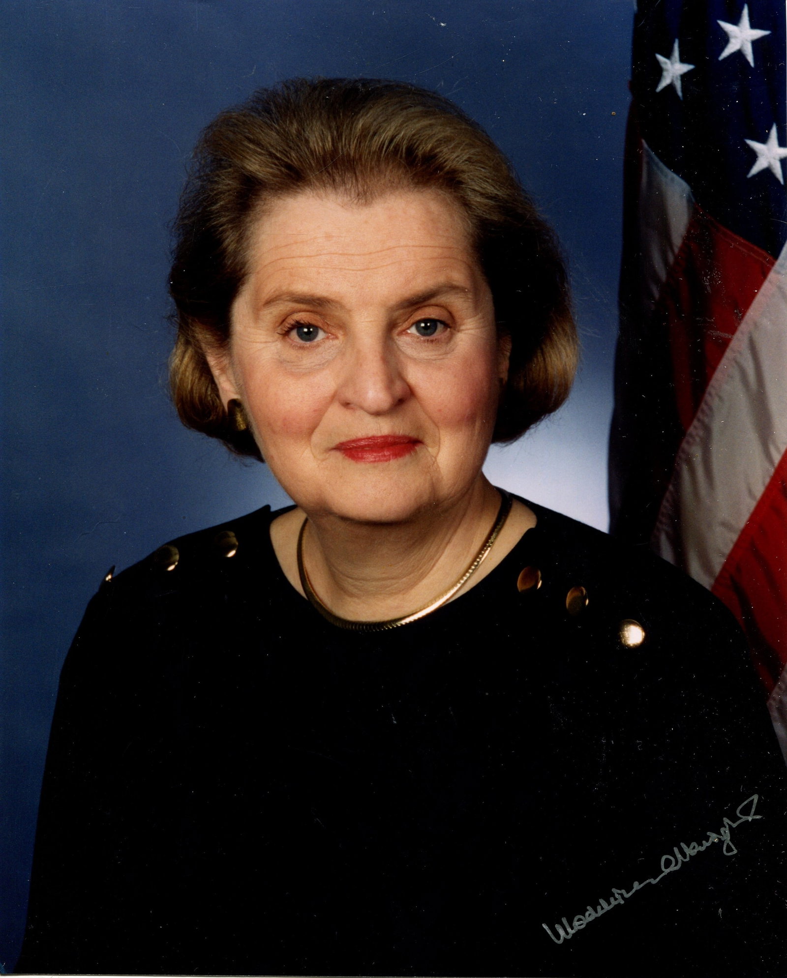 ALBRIGHT MADELEINE: (1937-2022): ALBRIGHT MADELEINE: (1937-2022) American diplomat who served as the United States secretary of State under President Bill Clinton 1997-2001. She was the first woman to hold the position. A fine