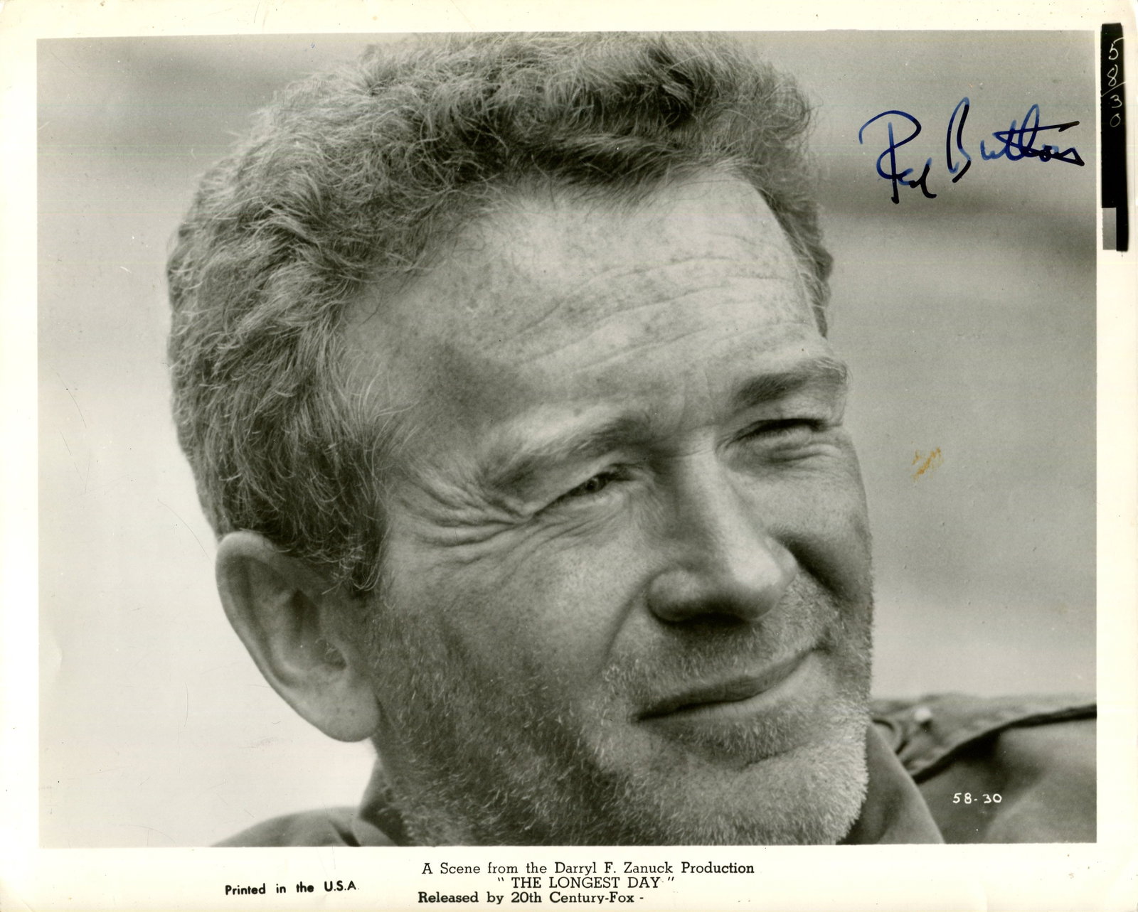 BUTTONS RED: (1919-2006): BUTTONS RED: (1919-2006) American comedian and actor, Academy Award winner for Best Supporting Actor in 1957 for his role as Airman Joe Kelly in Sayonara. Signed 10 x 8 photograph, a close-up