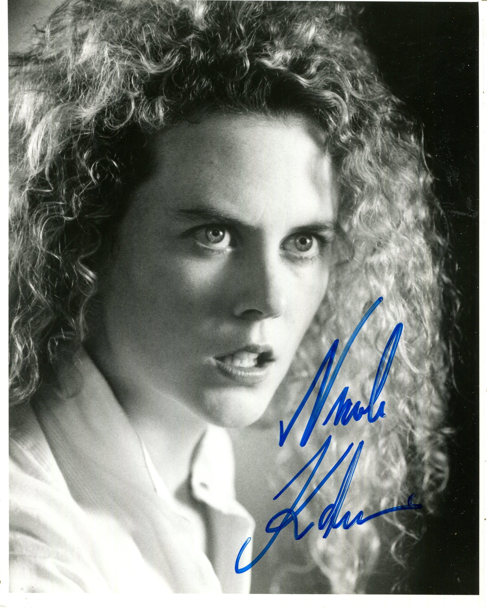 KIDMAN NICOLE: (1967- ): KIDMAN NICOLE: (1967- ) Australian Actress, Academy Award winner. Signed 8 x 10 photograph of the actress in a head and shoulders pose, the image depicting Kidman in costumes as Shannon Christie in a