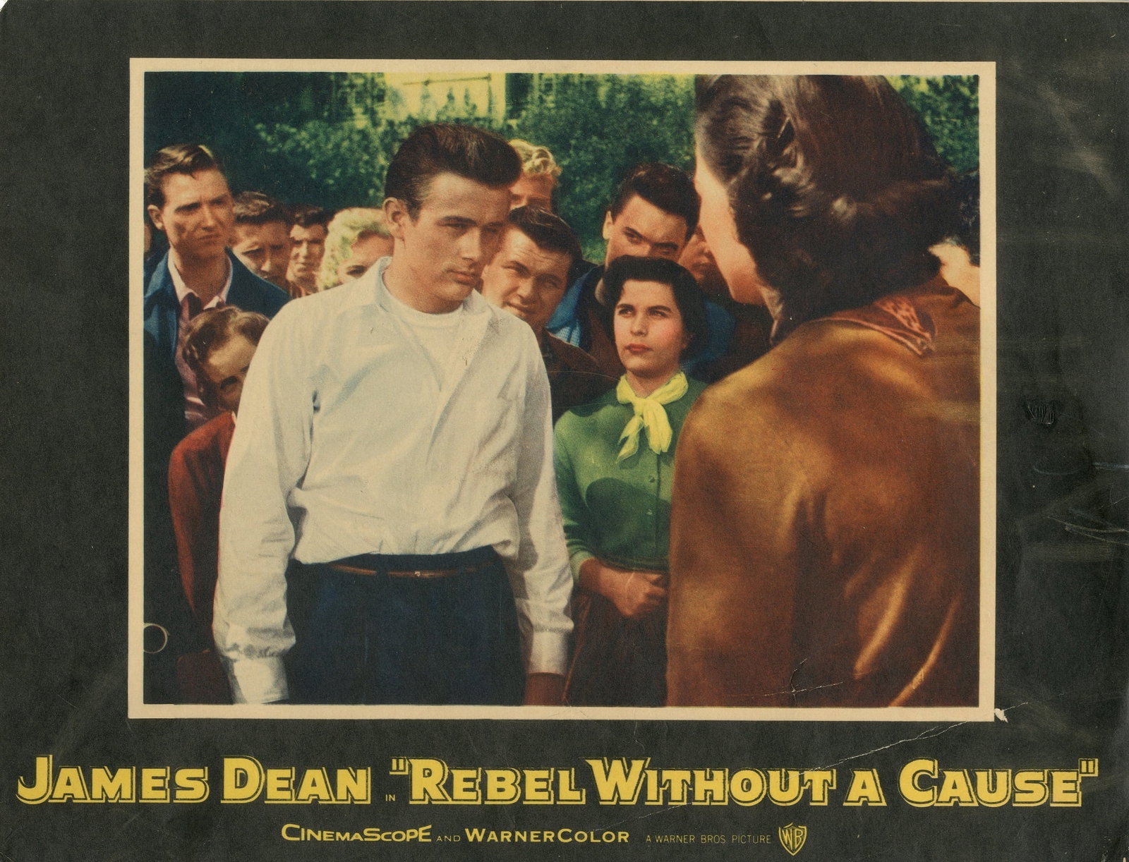 REBEL WITHOUT A CAUSE:: REBEL WITHOUT A CAUSE: A set of eight original unsigned vintage 13 x 10 lobby stills (neatly trimmed and lacking the white borders) for the classic American coming-of-age melodrama film Rebel Without