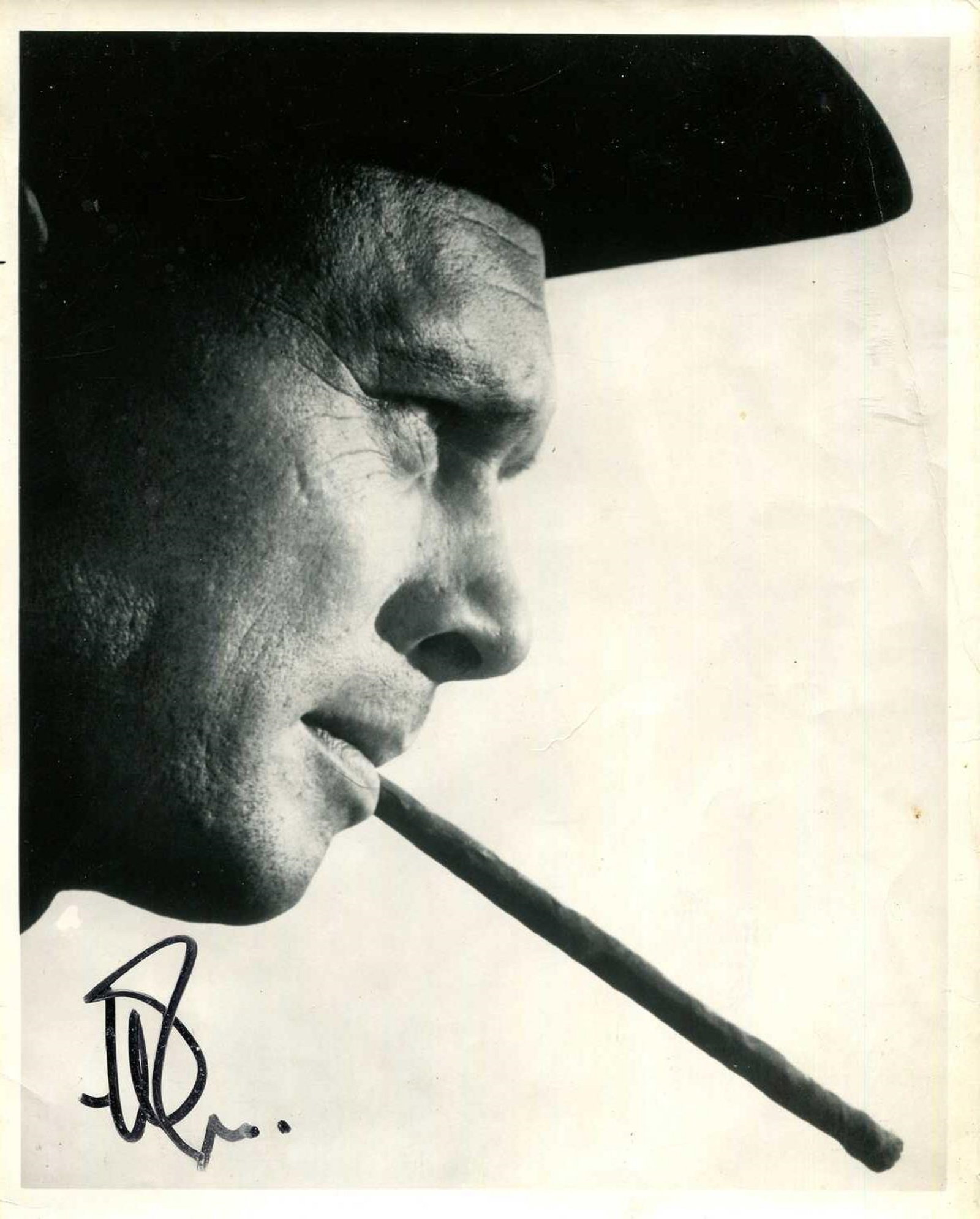 BRYNNER YUL: (1920-1985): BRYNNER YUL: (1920-1985) Russian-born actor, Academy Award winner for Best Actor in 1956 for his role as King Mongkut of Siam in The King and I. Signed 8 x 10 photograph, an appealing image of
