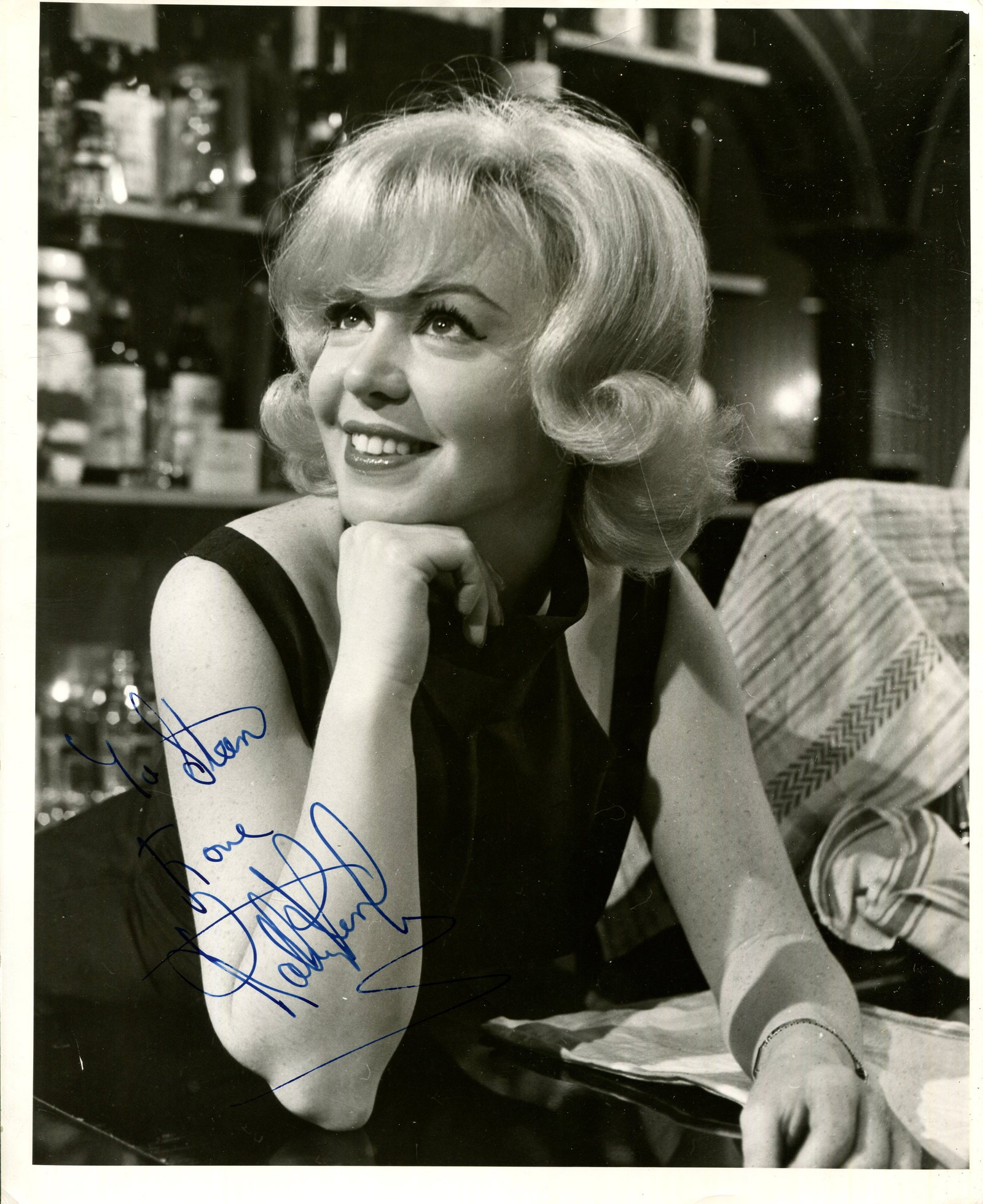 KIRBY KATHY: (1938-2011): KIRBY KATHY: (1938-2011) English singer who represented the United Kingdom in the Eurovision Song Contest of 1965, finishing in second place. A scarce vintage signed and inscribed 8 x 10 photograph