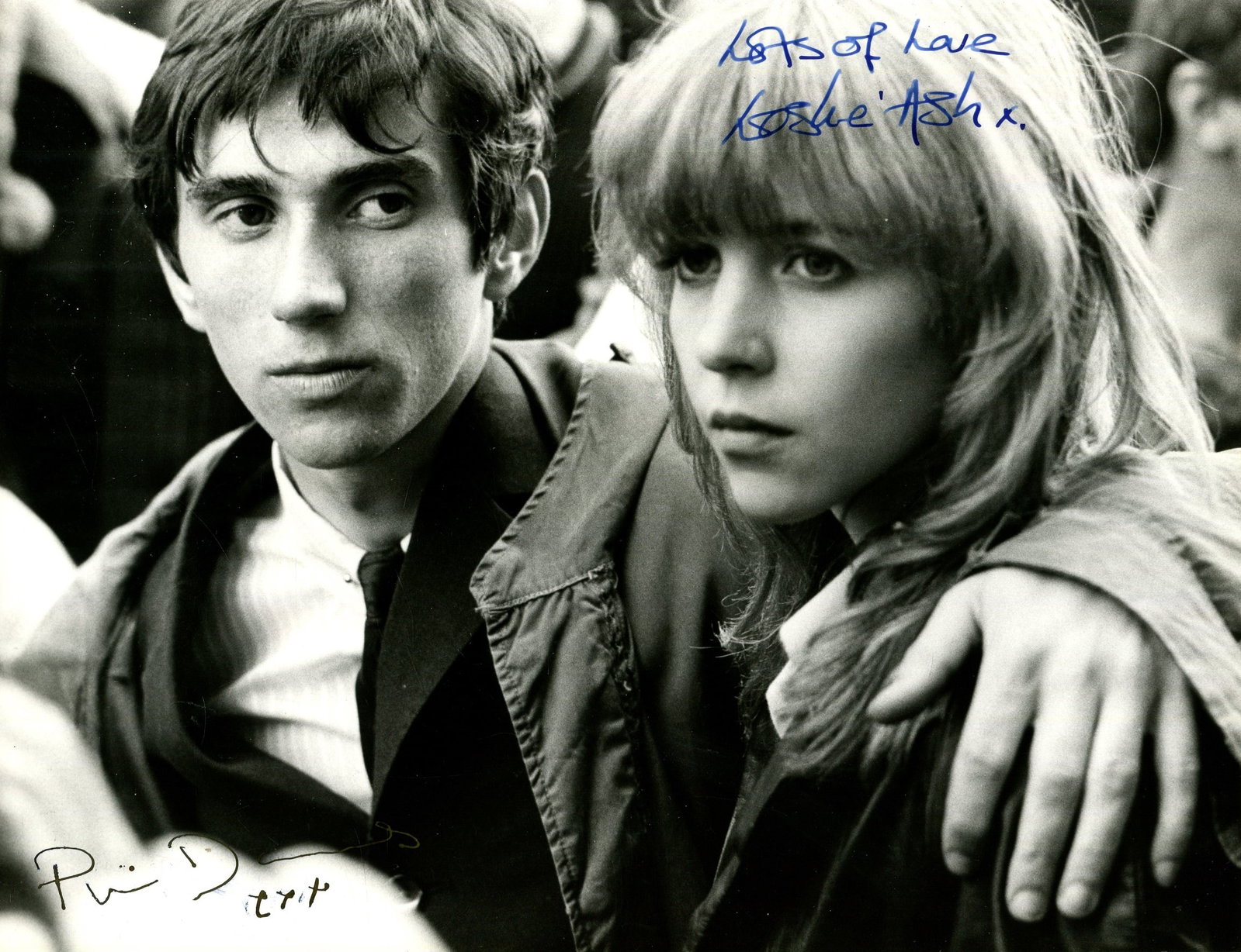 QUADROPHENIA:: QUADROPHENIA: Signed 10 x 8 photograph by both Phil Daniels (Jimmy Cooper) and Leslie Ash (Steph) individually, the image depicting the young actors in head and shoulders poses together in costume
