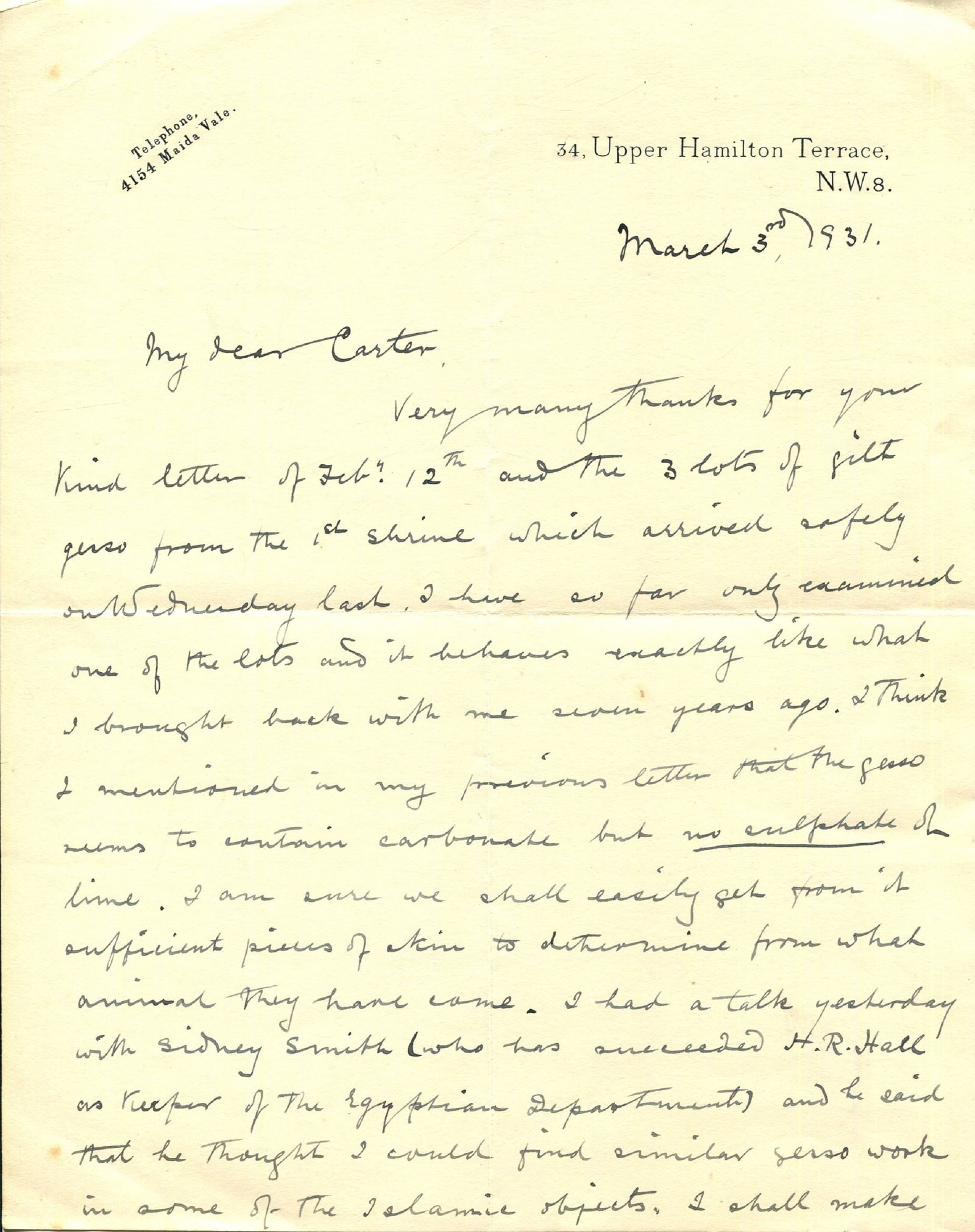 [CARTER HOWARD]: (1874-1939) SCOTT ALEXANDER: (1853-1947) (1 of 2)