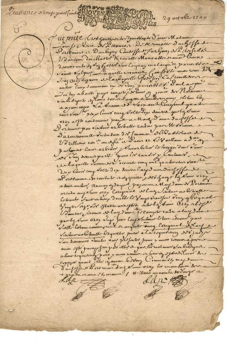 DE KÉROUAILLE LOUISE: (1649-1734): DE KÉROUAILLE LOUISE: (1649-1734) Duchess of Portsmouth and Duchess of Aubigny. French mistress of King Charles II of England. D.S., Louise duchesse de portsmouth et dobigny, and a further two