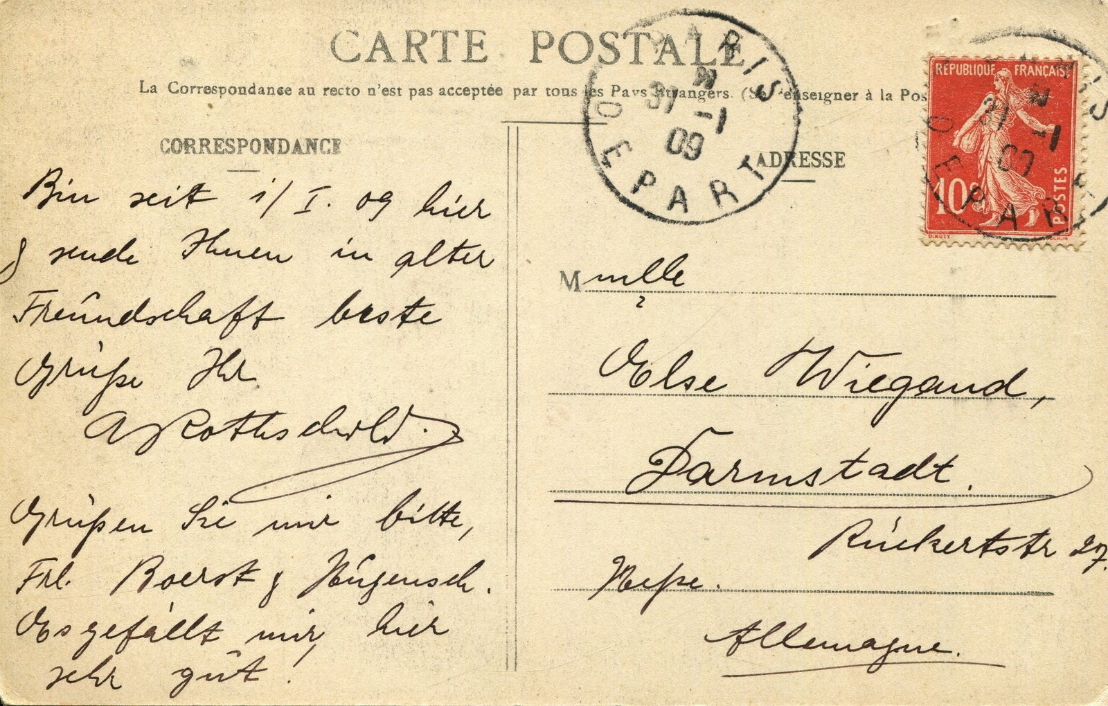 ROTHSCHILD ALBERT SALOMON ANSELM VON: (1844-1911): ROTHSCHILD ALBERT SALOMON ANSELM VON: (1844-1911) Austrian banker, a member of the Rothschild banking family of Austria. A.L.S., A S Rothschild, to the verso of a picture postcard depicting the July