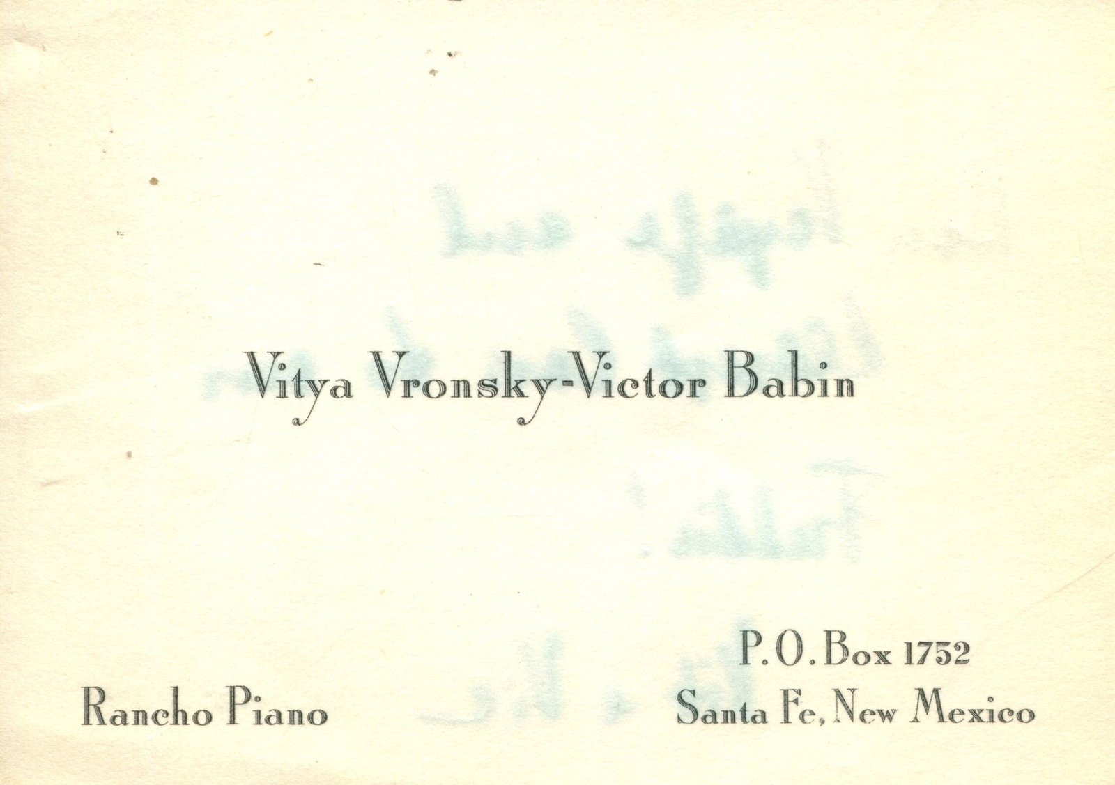 VISITING CARDS: (x10) - 13