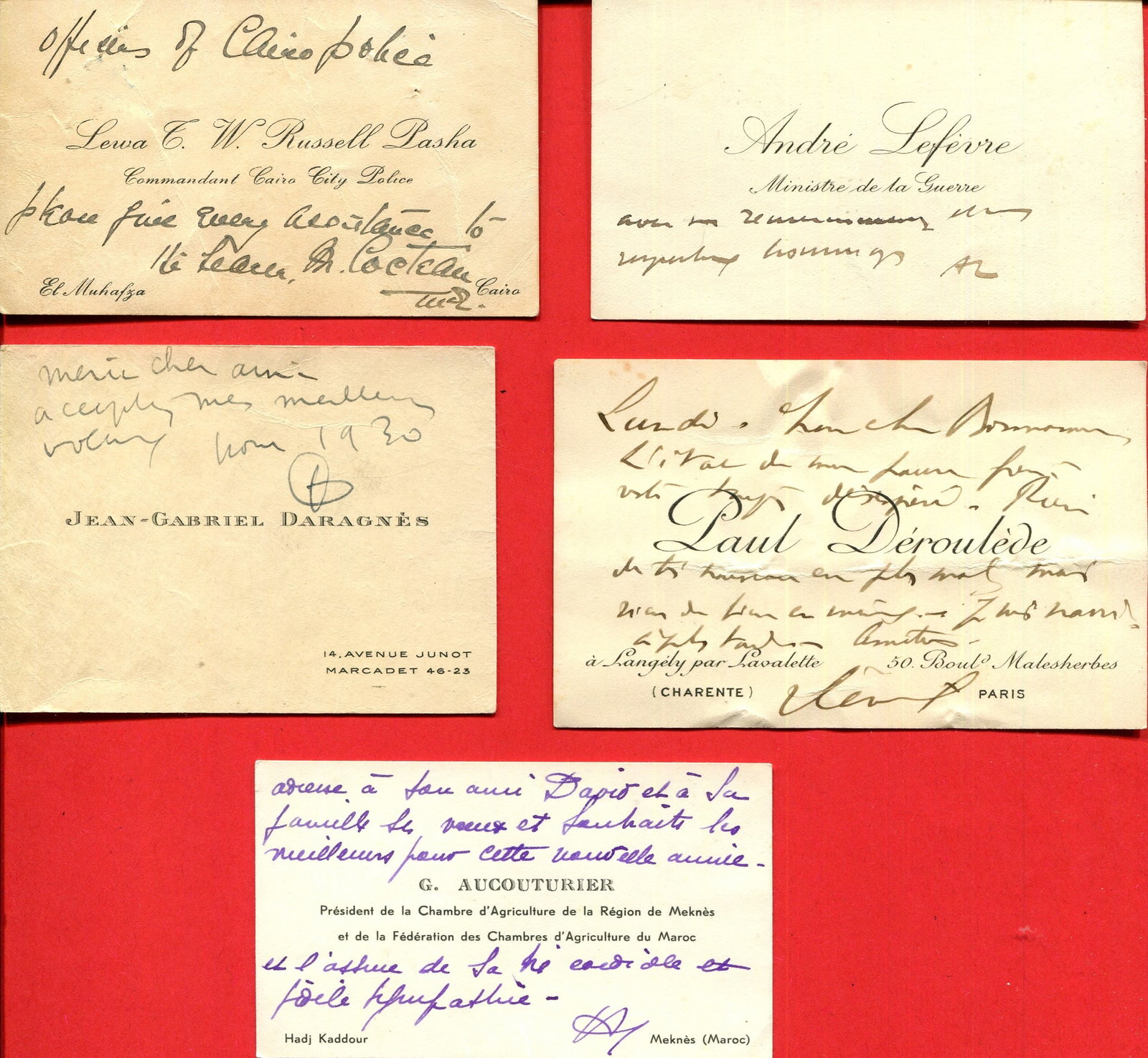 VISITING CARDS: (x10) - 11