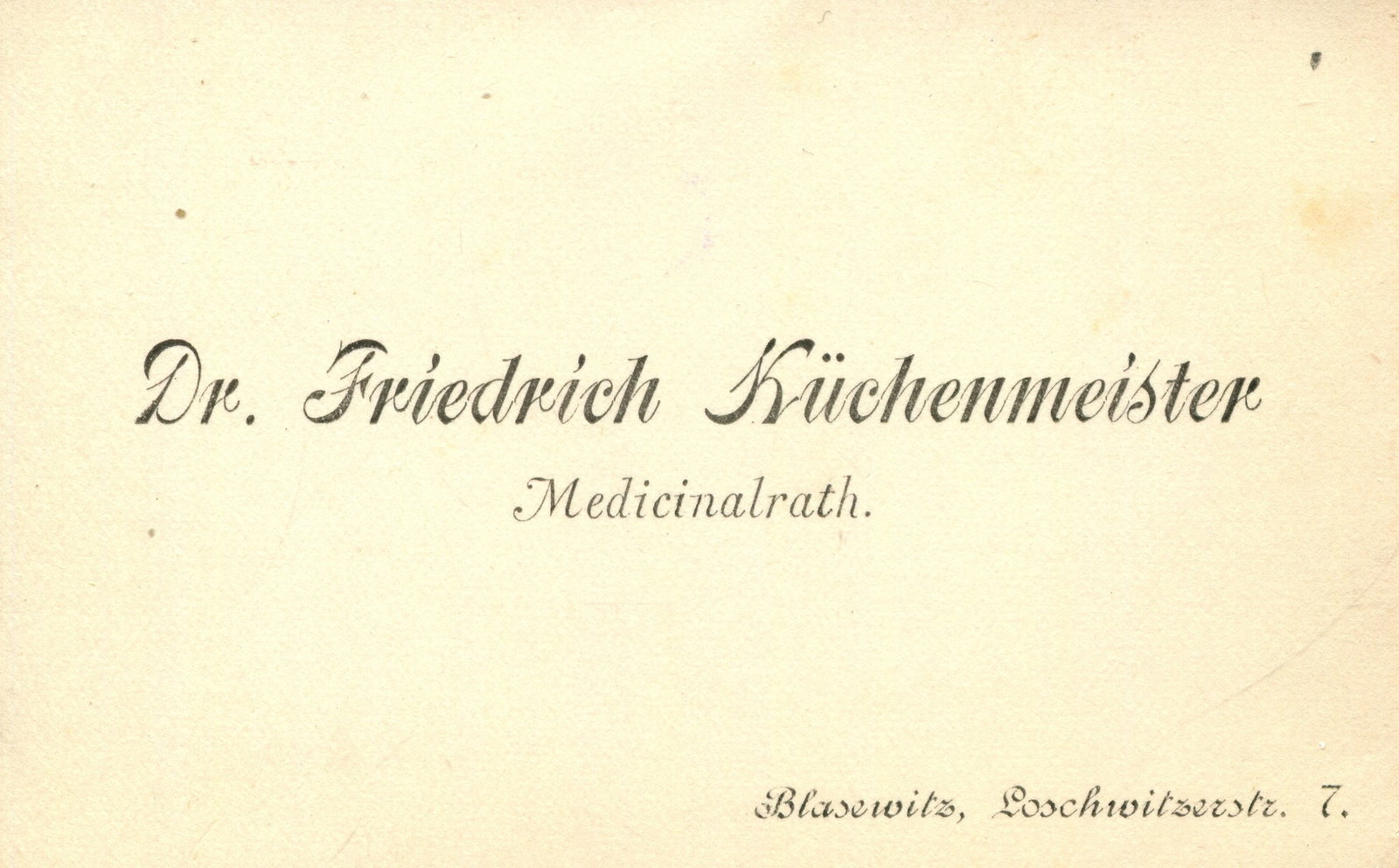 VISITING CARDS: (x10) - 3