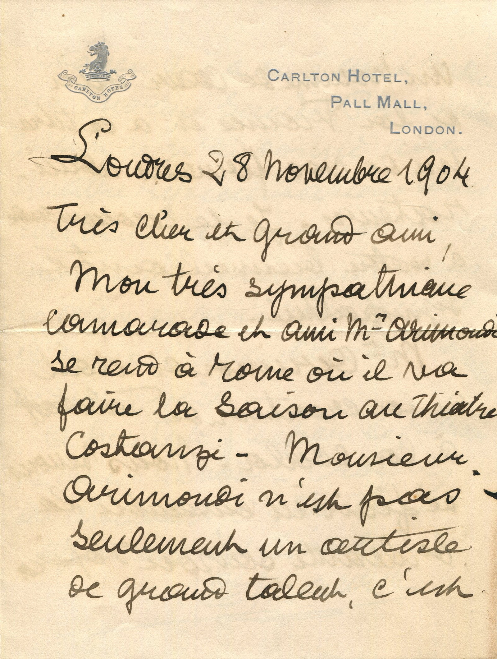 MAUREL VICTOR: (1848-1923): MAUREL VICTOR: (1848-1923) French baritone, created the role of Iago in Otello (1887) and the title role of Falstaff (1893) at La Scala, Milan, the final two operatic masterpieces by Giuseppe Verdi.