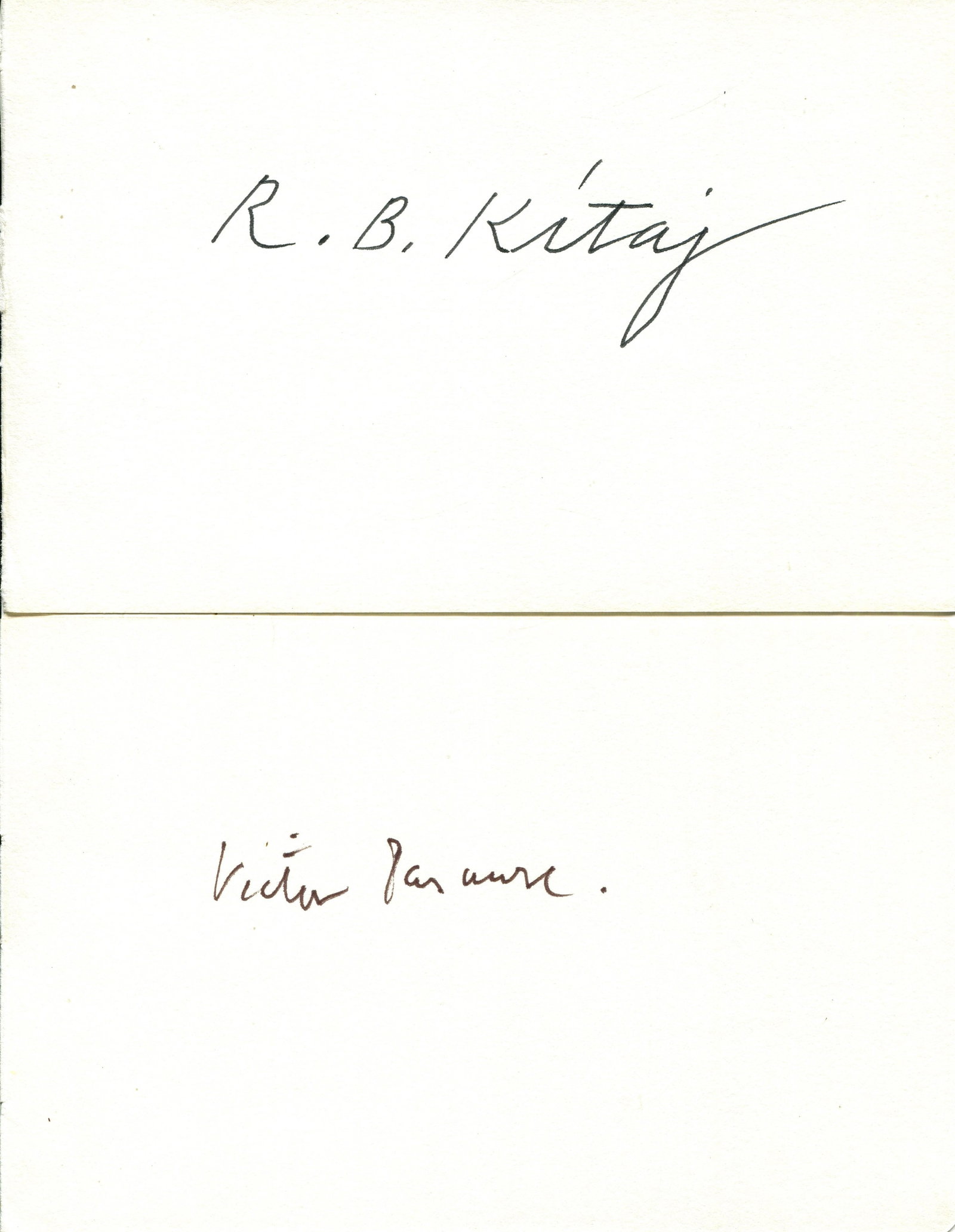 ARTISTS: (x30): ARTISTS: A good selection of signed album pages (oblong 8vo and smaller) signed colour 5 x 3.5 photograph (1), by various artists, painters, illustrators, designers, a few art historians etc.,
