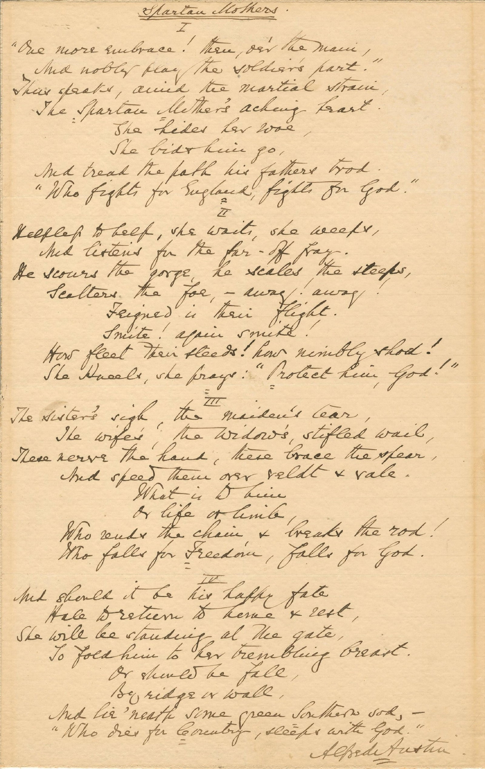AUSTIN ALFRED: (1835-1913) (1 of 1)