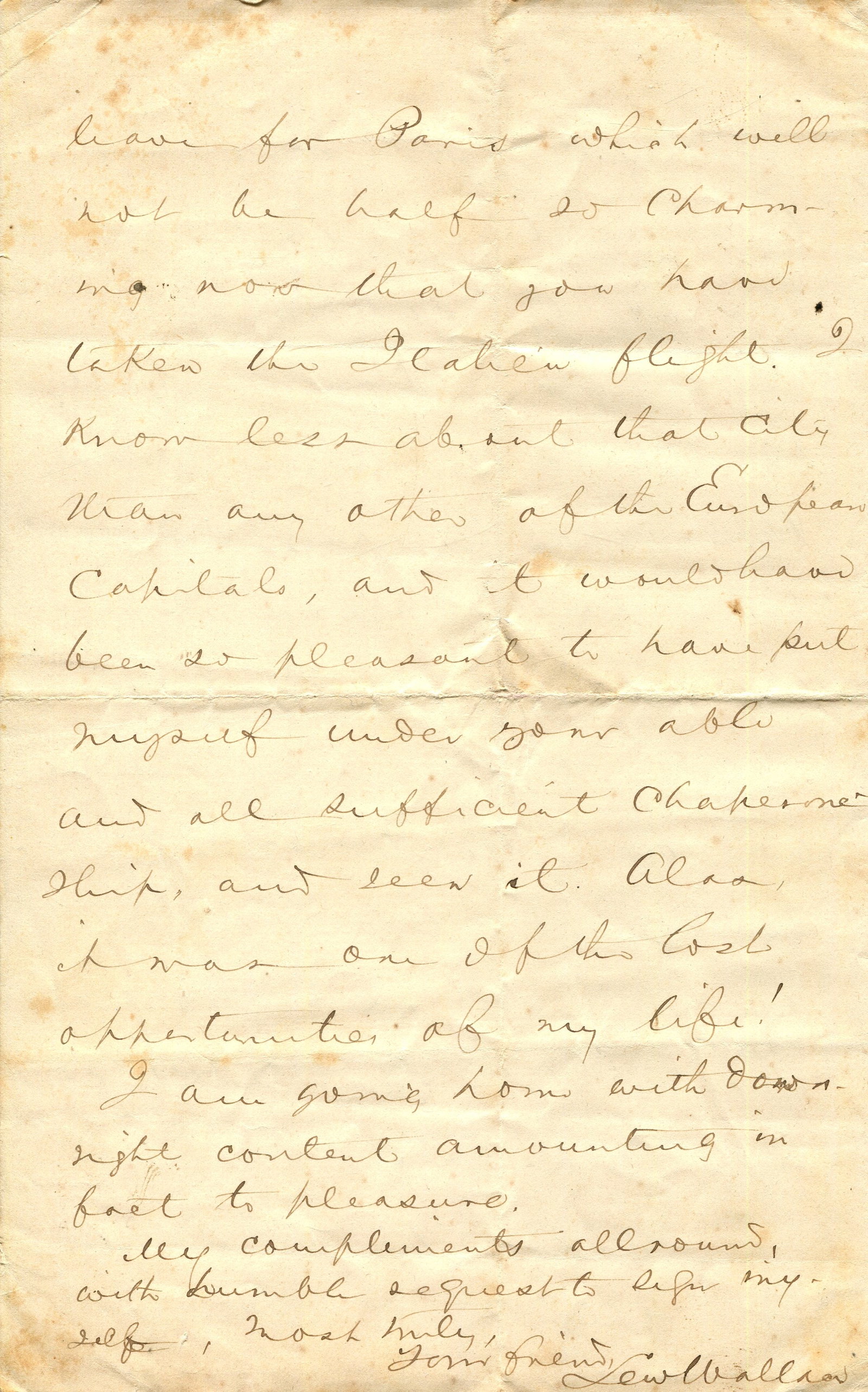 WALLACE LEW: (1827-1905) - 3