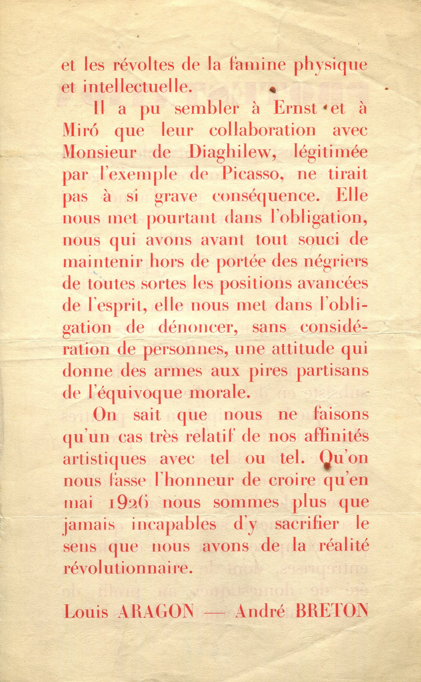[SURREALIST PROTESTATION]: - 2