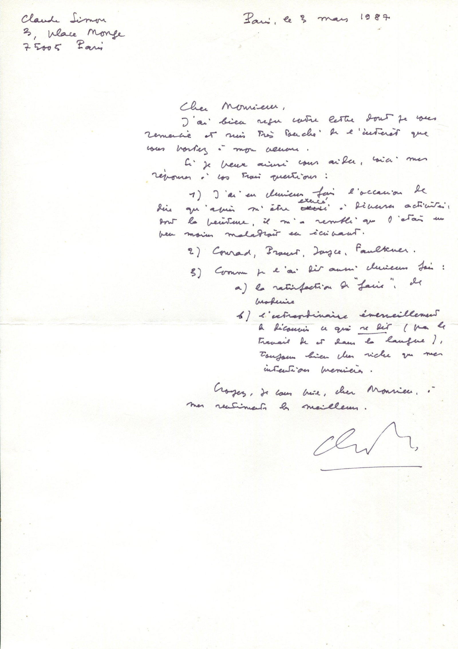 SIMON CLAUDE: (1913-2005) (1 of 1)