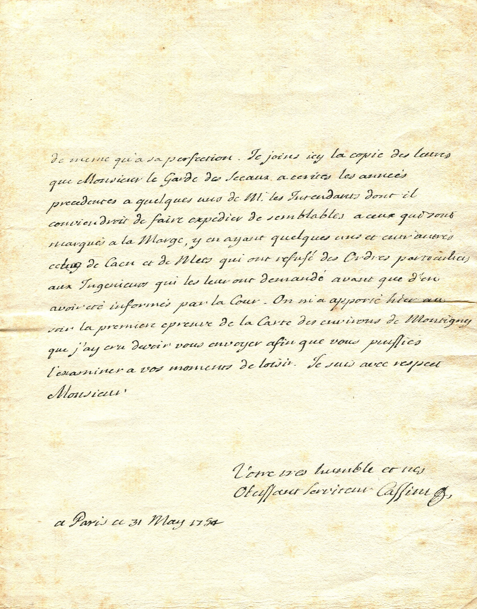 CASSINI JACQUES: (1677-1756) - 3