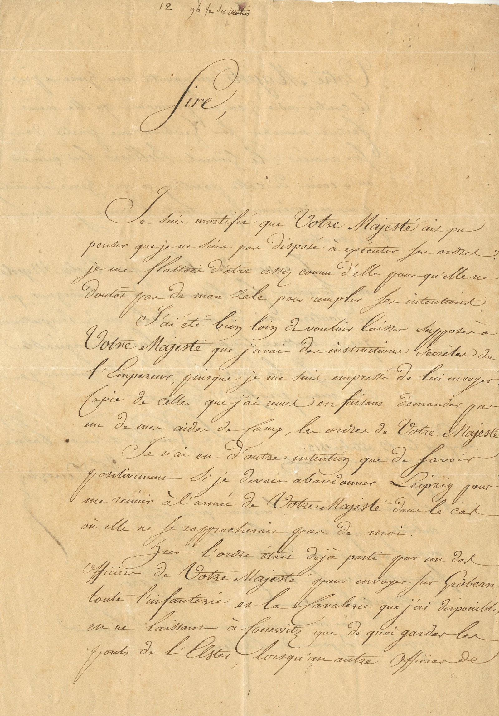 ARRIGHI DE CASANOVA JEAN-TOUSSAINT: (1778-1853) ? I have still received no news from the Emperor?: ARRIGHI DE CASANOVA JEAN-TOUSSAINT: (1778-1853) Duke of Padova. French diplomat and General of Division who served in the French Revolutionary and Napoleonic Wars. The Duke was a second cousin of