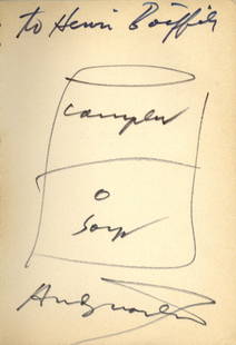 WARHOL ANDY: (1928-1987) American Pop Artist. A good: WARHOL ANDY: (1928-1987) American Pop Artist. A good book signed and inscribed, being a paperback edition of Ma Philosophie de A a B, translated into French from the American edition by Marianne Veron