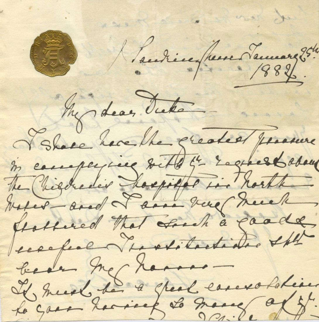 ALEXANDRA OF DENMARK: (1844-1925) Queen of the United (1 of 2)