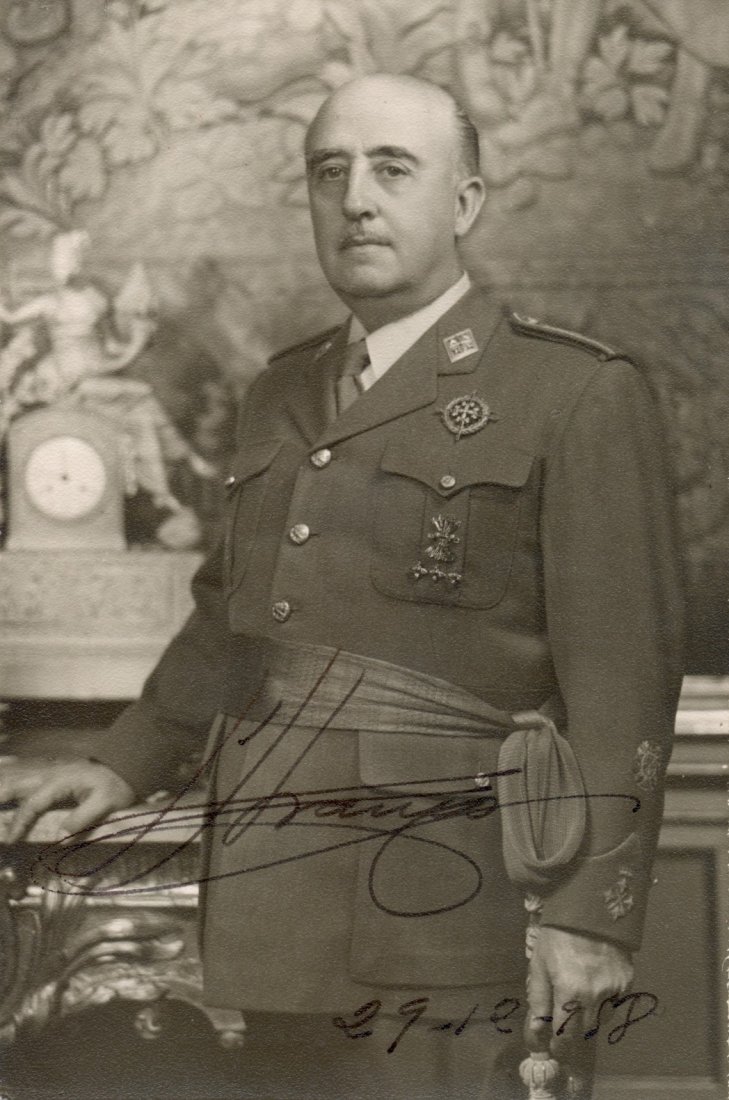 FRANCO FRANCISCO: (1892-1975) Spanish General, Head of (1 of 1)