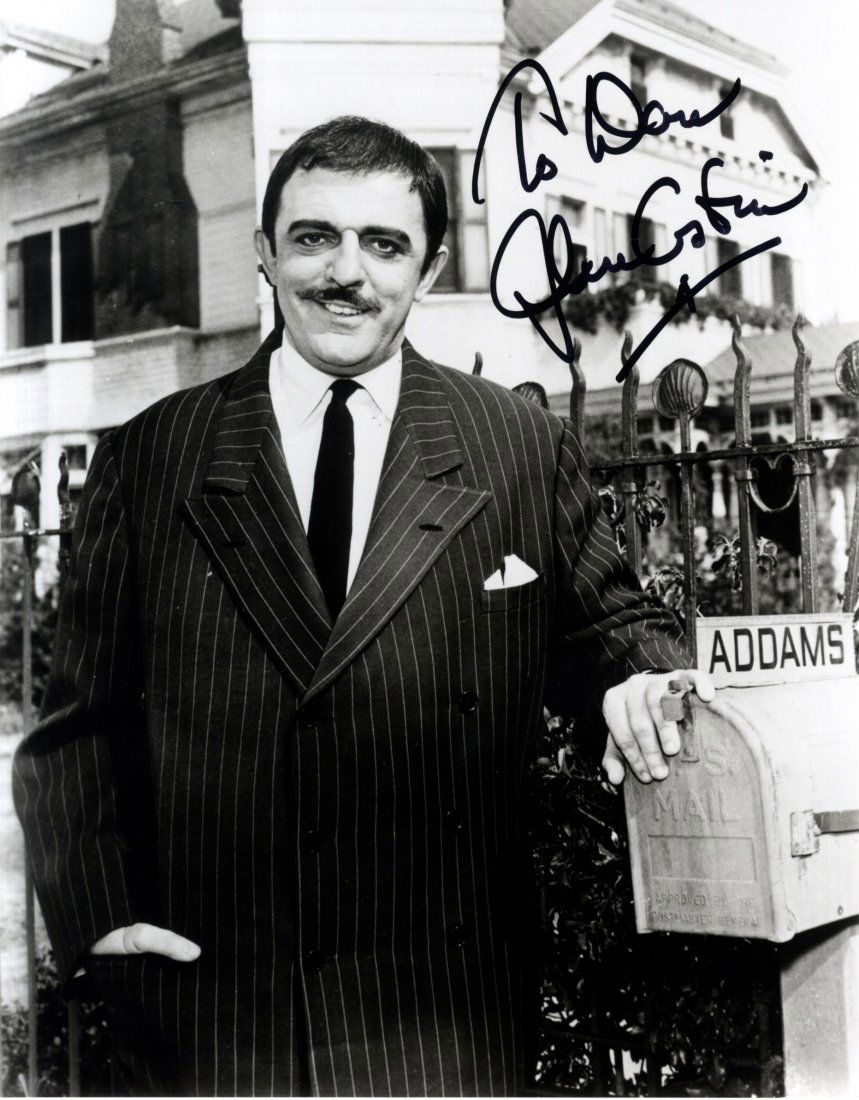 AMERICAN TELEVISION: Selection of signed 8 x 10: AMERICAN TELEVISION: Selection of signed 8 x 10 photographs by various American television actors and actresses including Martin Sheen, Ted Danson, Dirk Benedict, John Astin (in costume as Gomez Addam